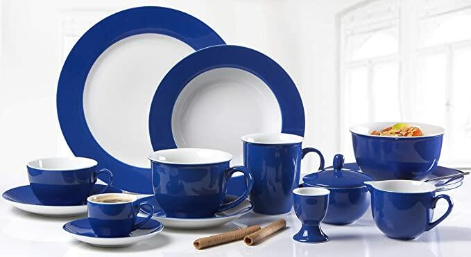 Ritzenhoff & Breker Kombiservice Tafelservice Tischservice 24 tlg Porzellan Blau