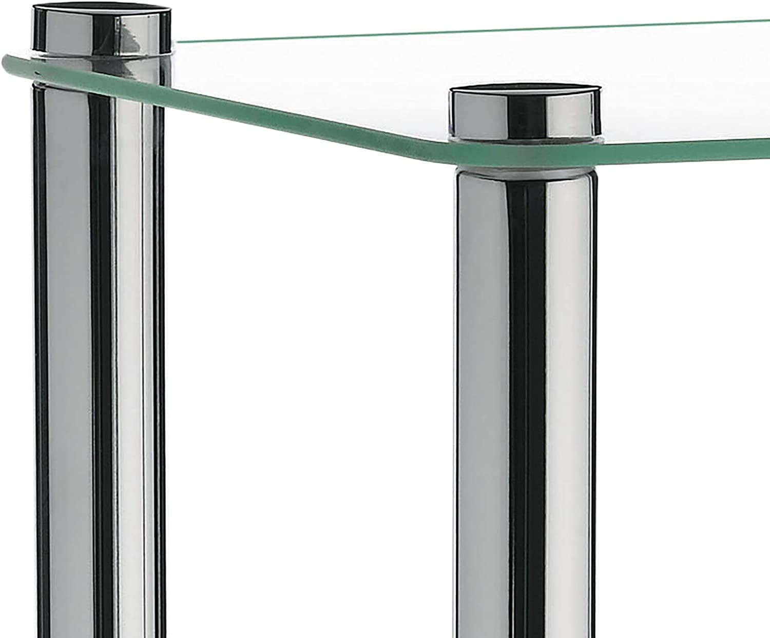 Kela Regal Lars aus Metall Standregal Ablage Badregal Böden aus Glas