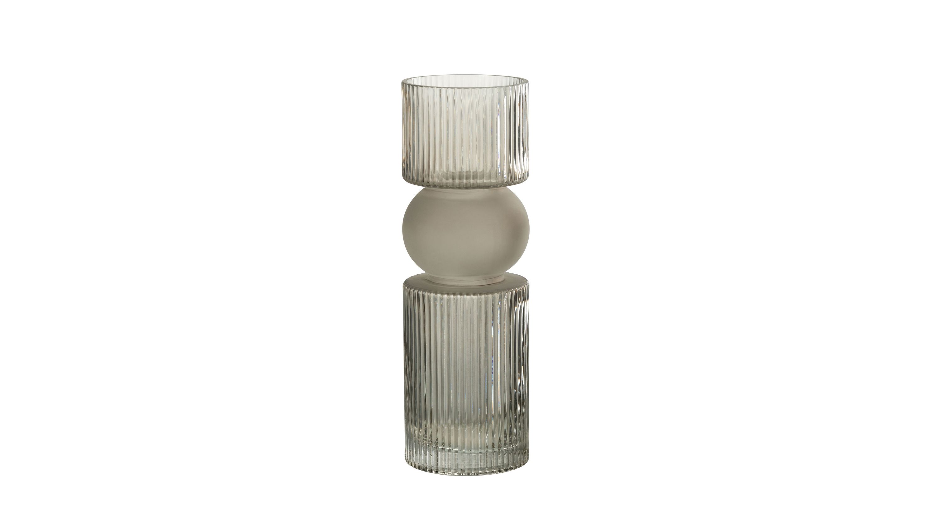 Glasgefäß Bonbon graues Glas - Höhe ca. 30 cm