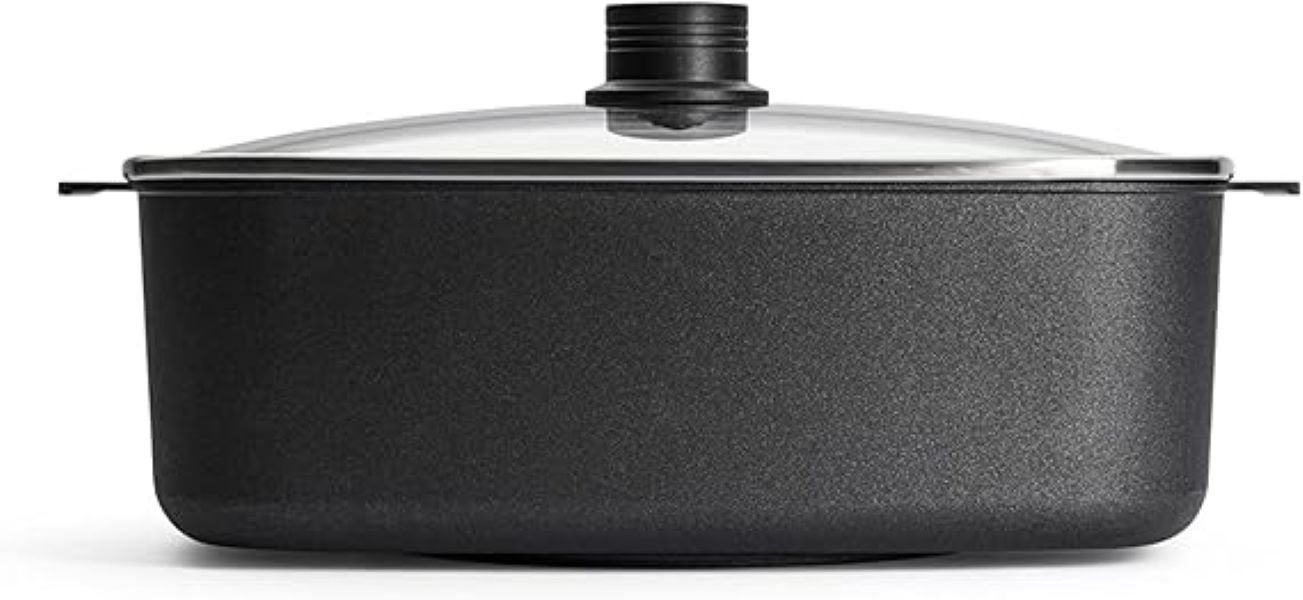 WOLL diamond logic XR Guss-Bräter 31 x 26 x 11 cm backofenfest bis zu 250 grad schwarz