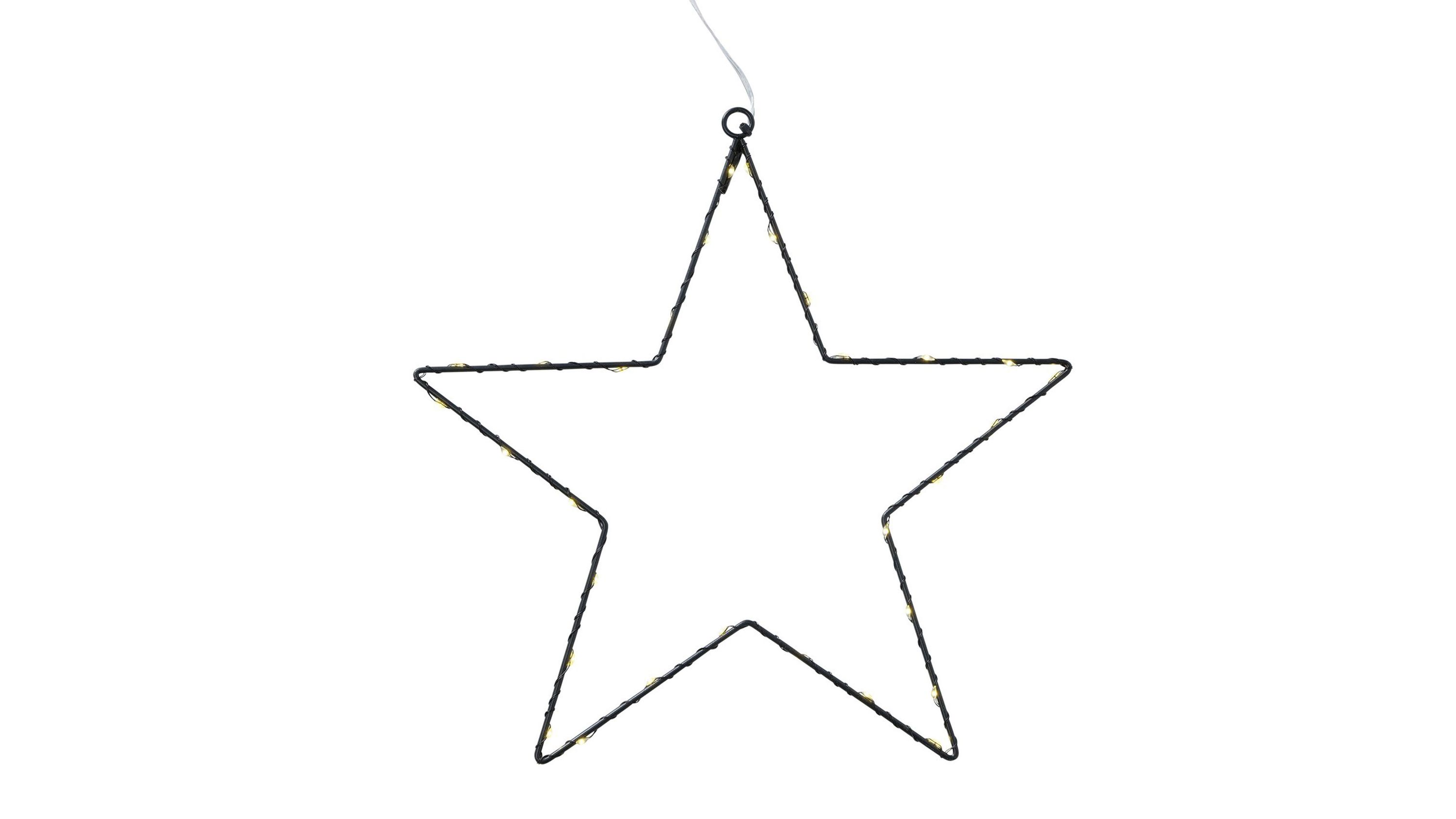 Leucht-Stern Elvira schwarzes Eisen - Durchmesser ca. 30 cm