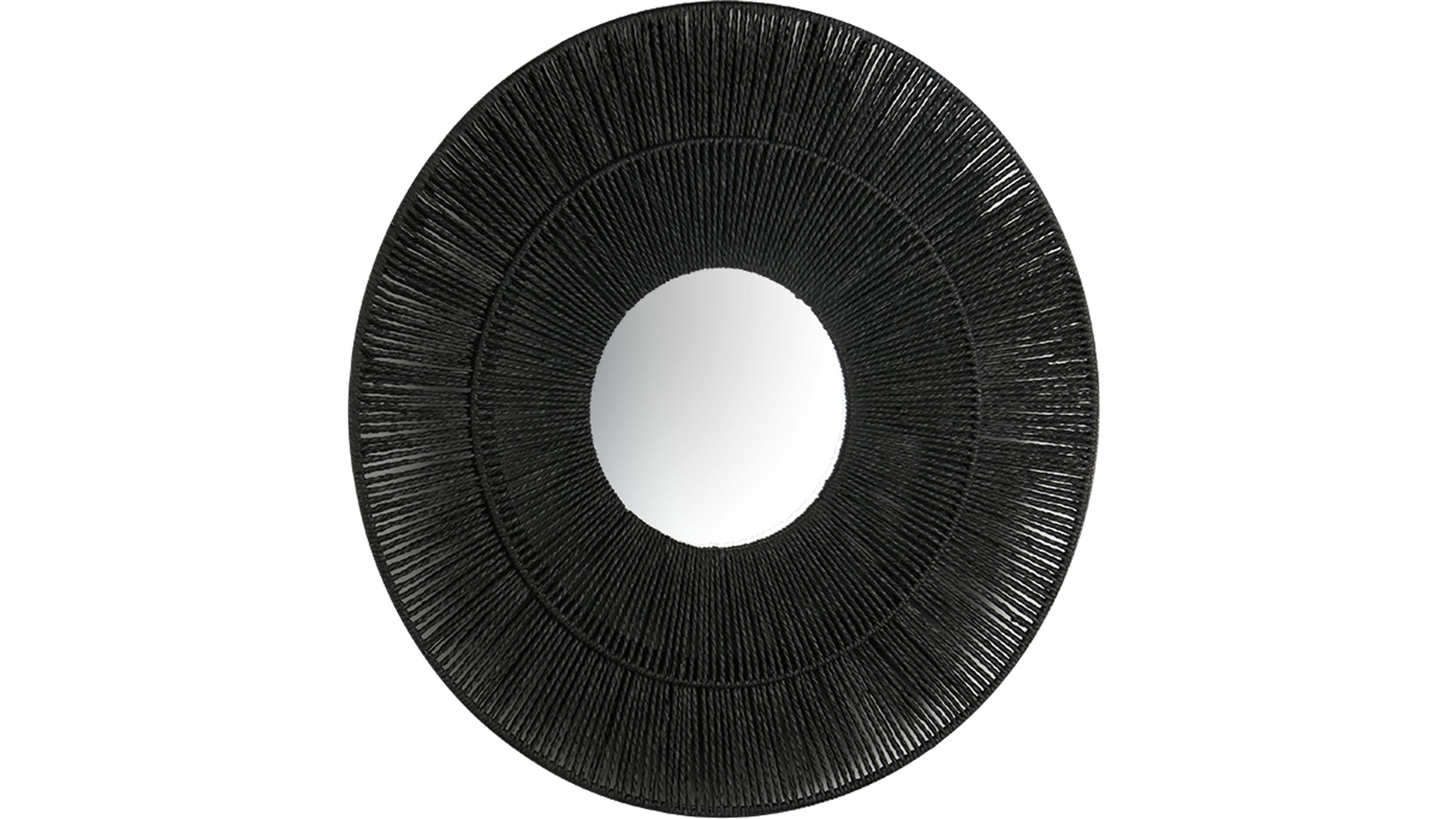 Dekospiegel Marlene Schwarz - Durchmesser ca. 80 cm