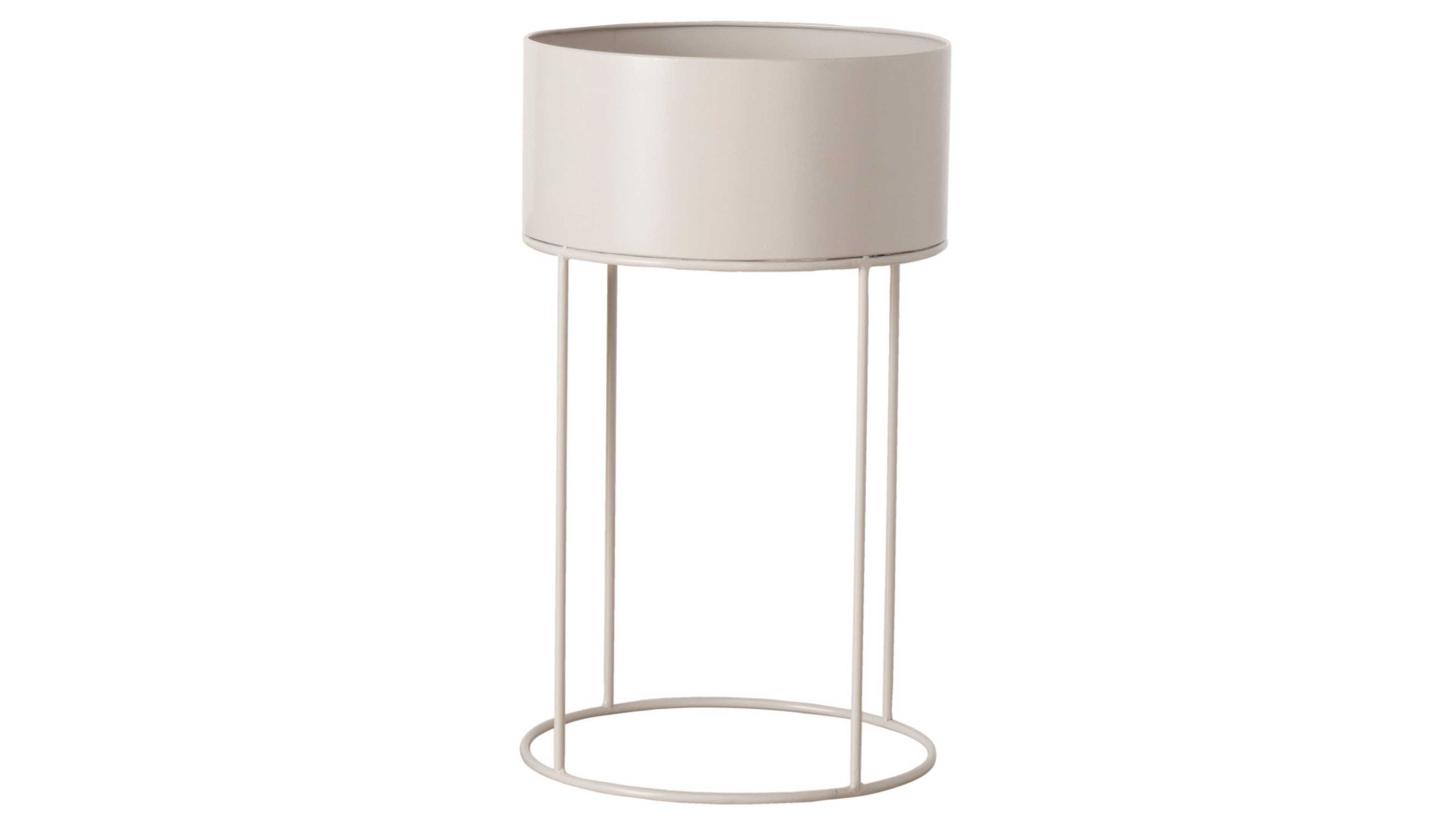 Pflanztopf Mavis beiges Eisen  Durchmesser ca. 40 cm