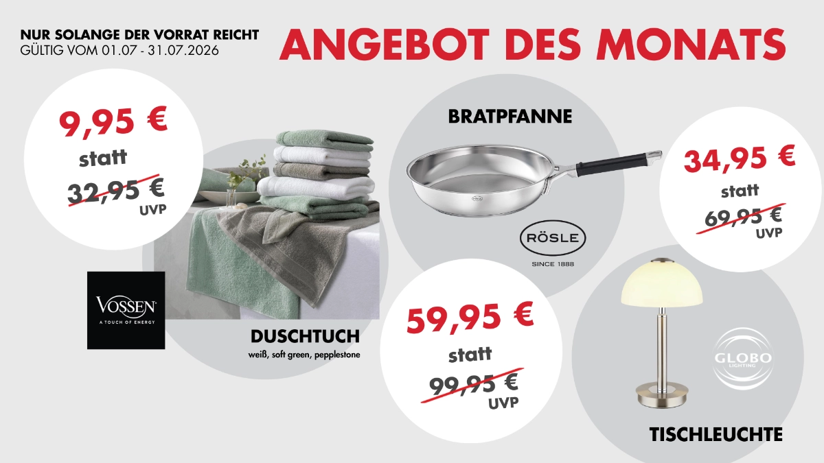 ANGEBOT DES MONATS