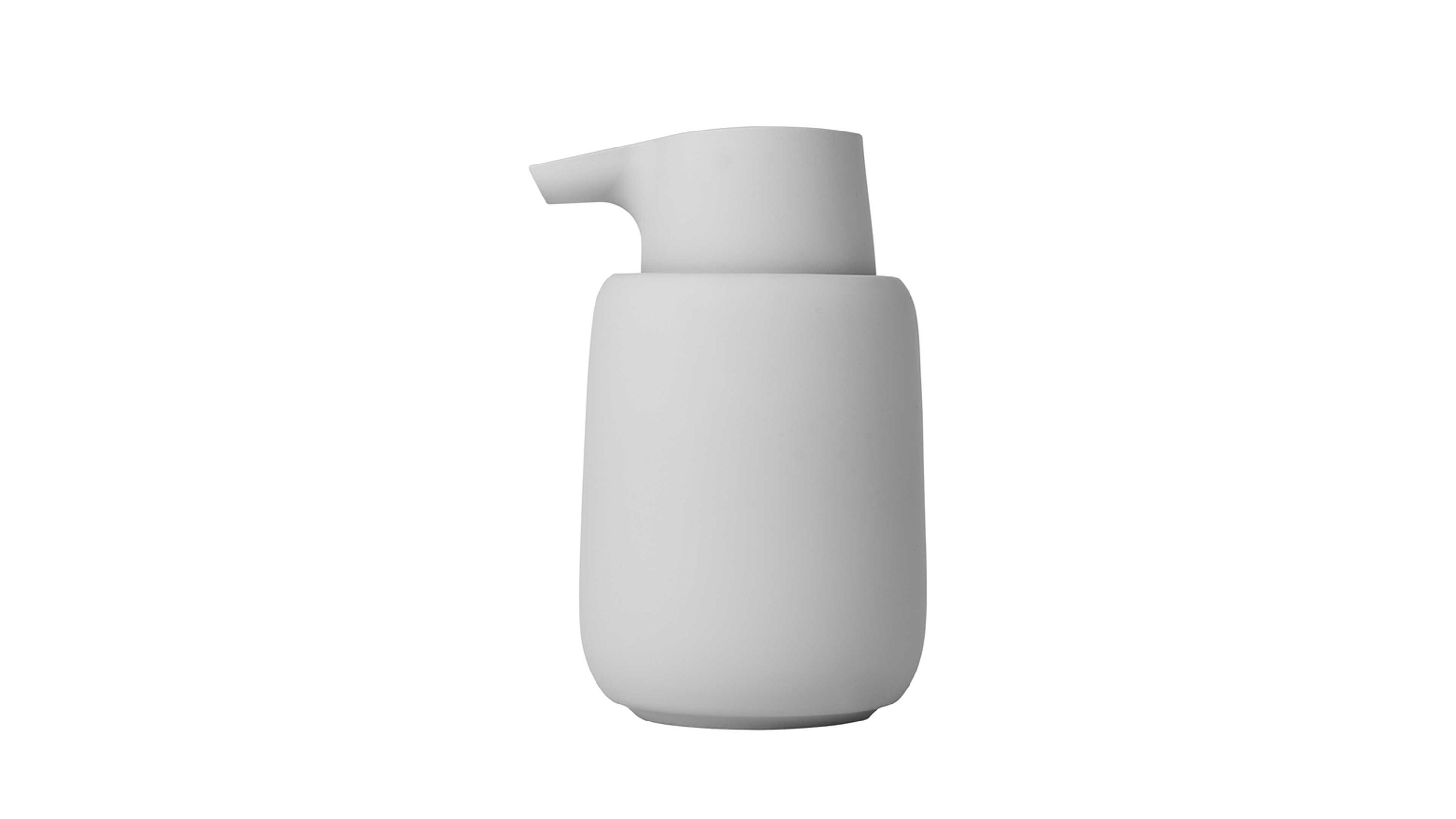 blomus Seifenspender Sono hellgraue Keramik  ca. 250 ml