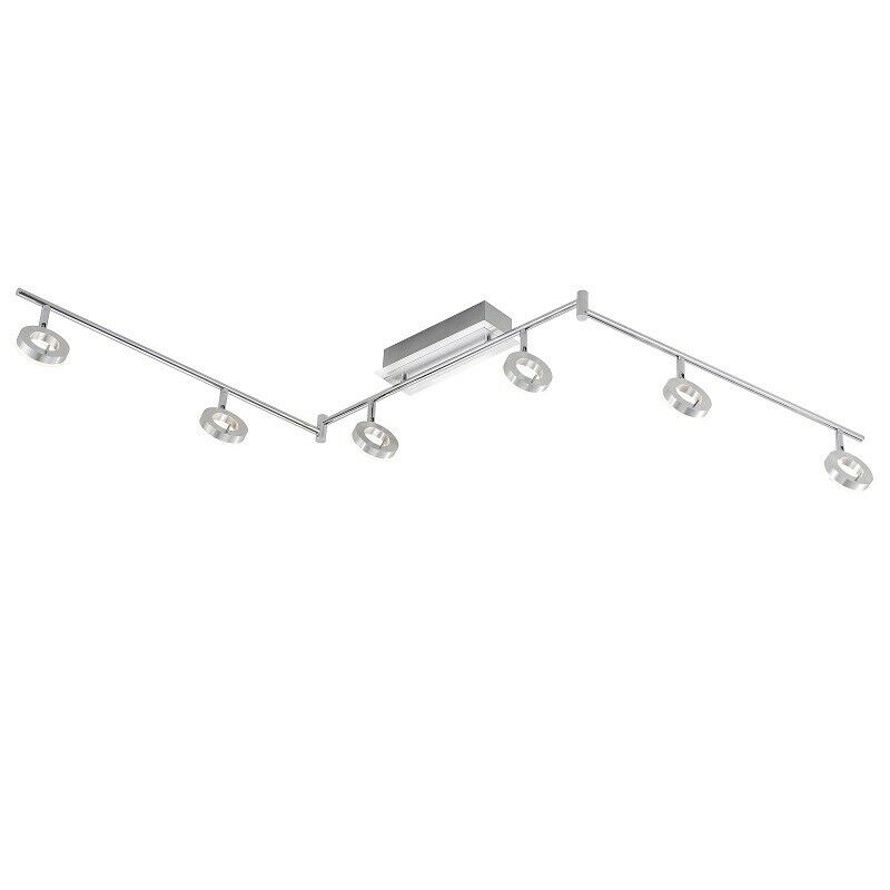 Zentrale Leiste mit mehreren drehbaren Strahlern  moderne Deckenlampe
