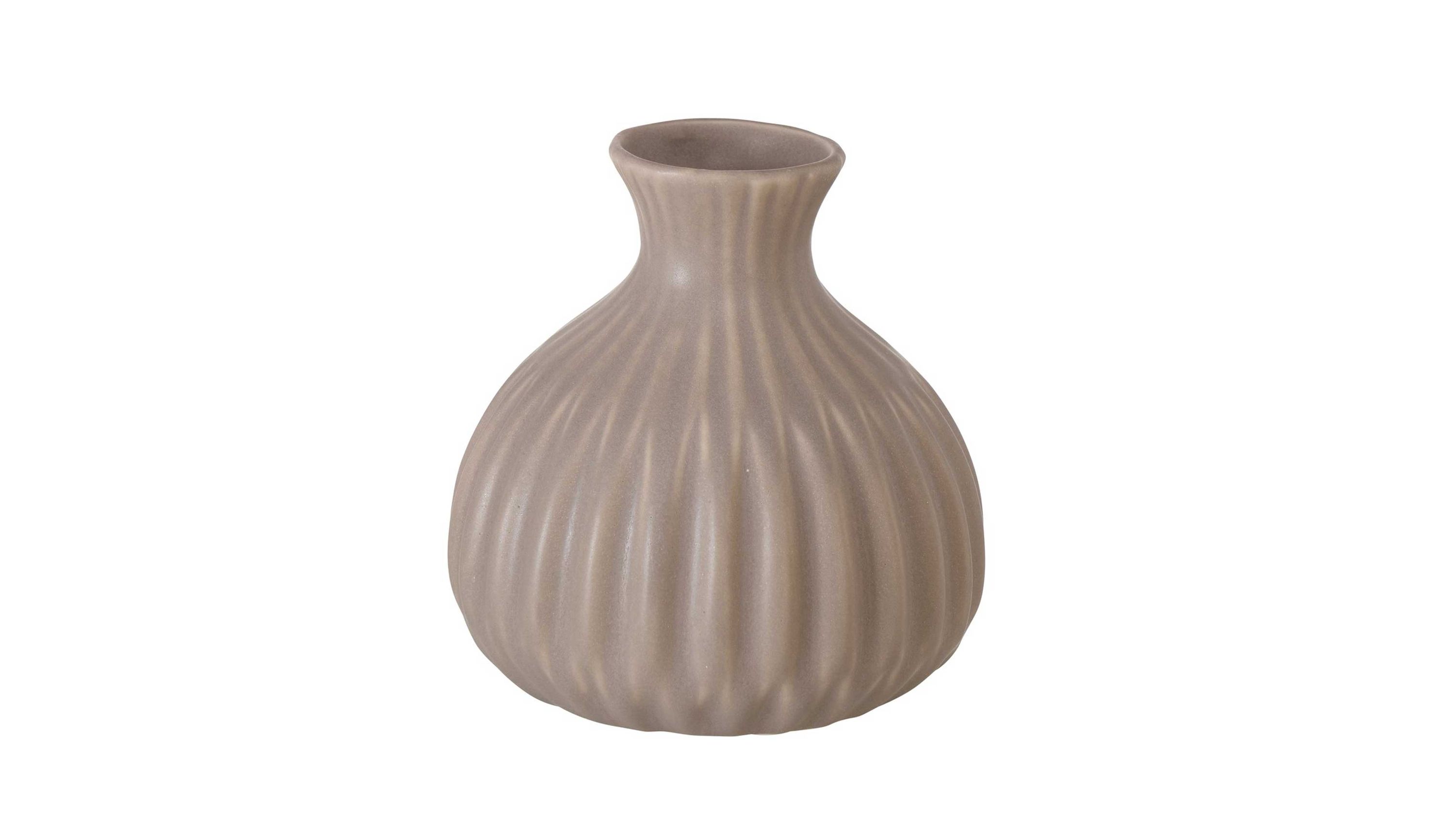 Vase Esko mattgraues Porzellan - Durchmesser ca. 10 cm