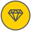 Icon gelb Diamant Trendhopper