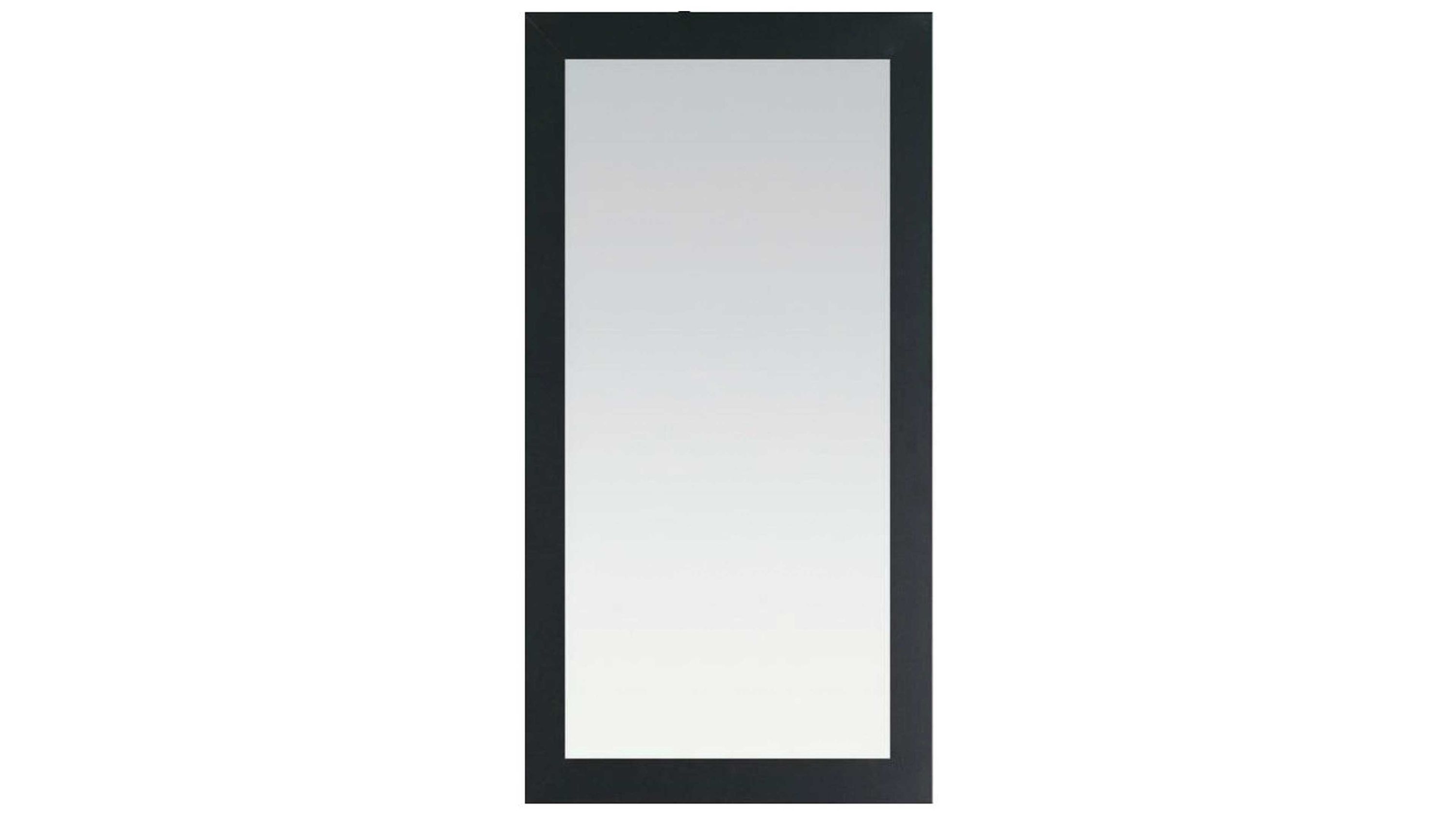 Wandspiegel mit schwarzem MDF-Rahmen Rechteckiger Wandspiegel mit schwarzem Rahmen aus MDF