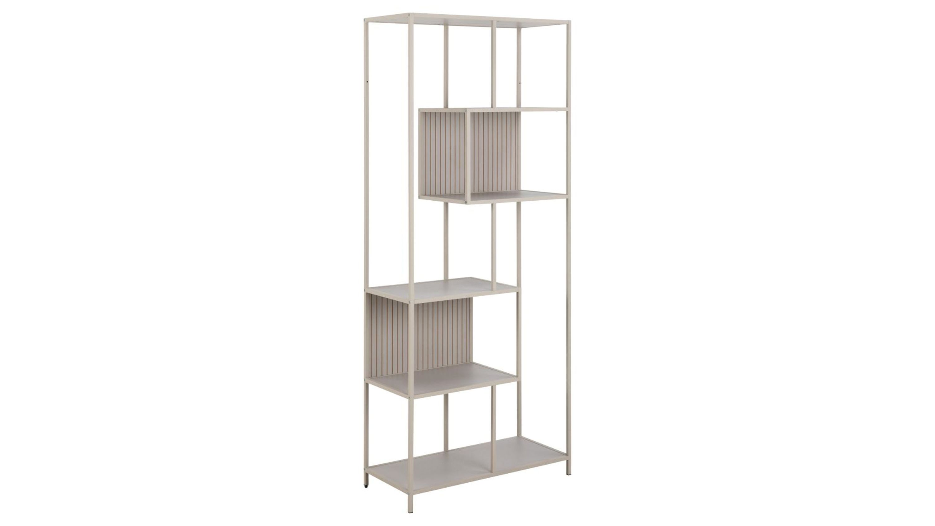 Regal Seaford im Industrielook Grau  ca. 77 x 185 cm