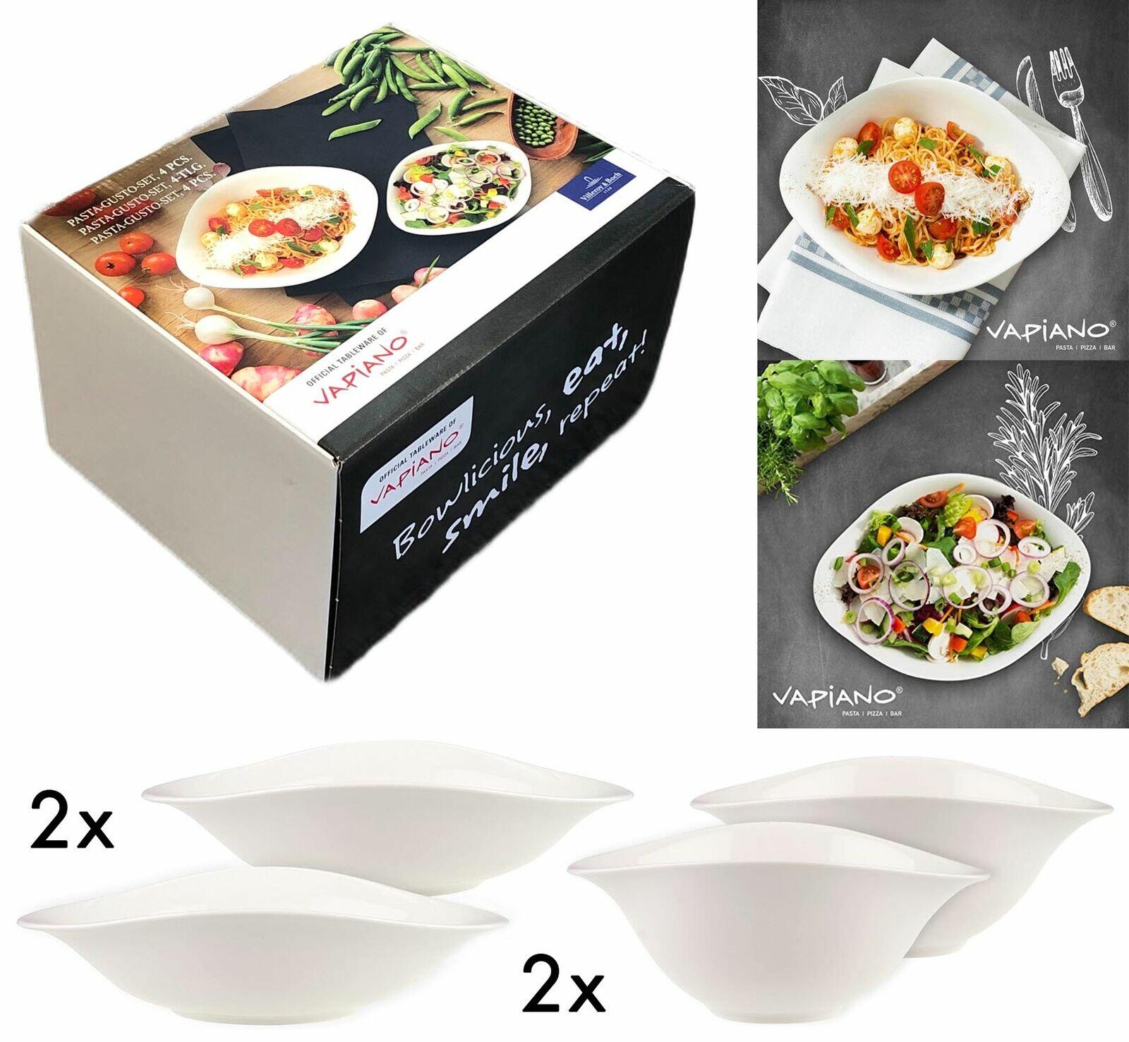 Villeroy & Boch Vapiano Salatschalen-Set weißes Premium-Porzellan