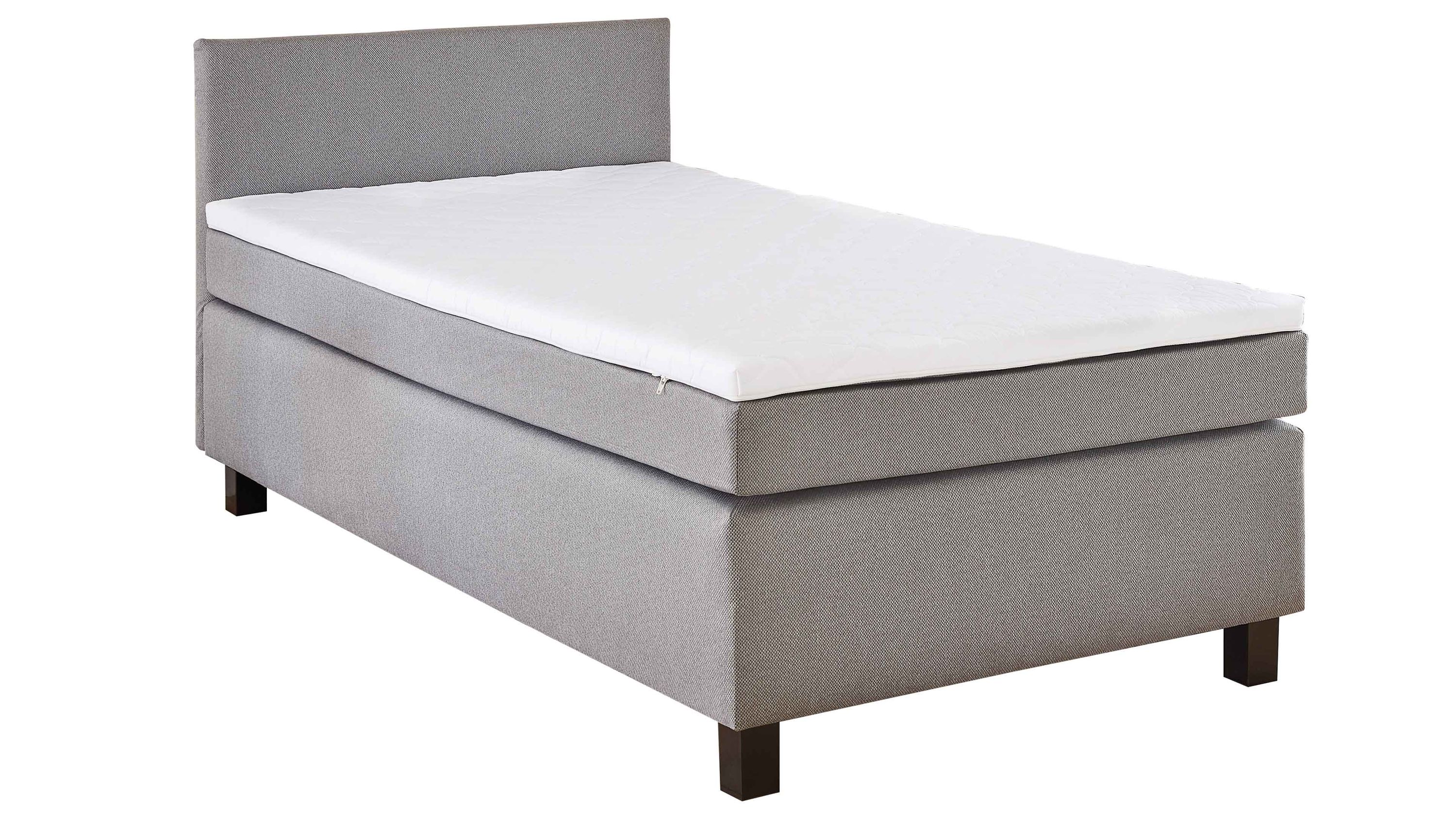 Boxspringbett Philly silberfarbener Bezug 50290-720  Liegefläche ca. 100 x 200 cm