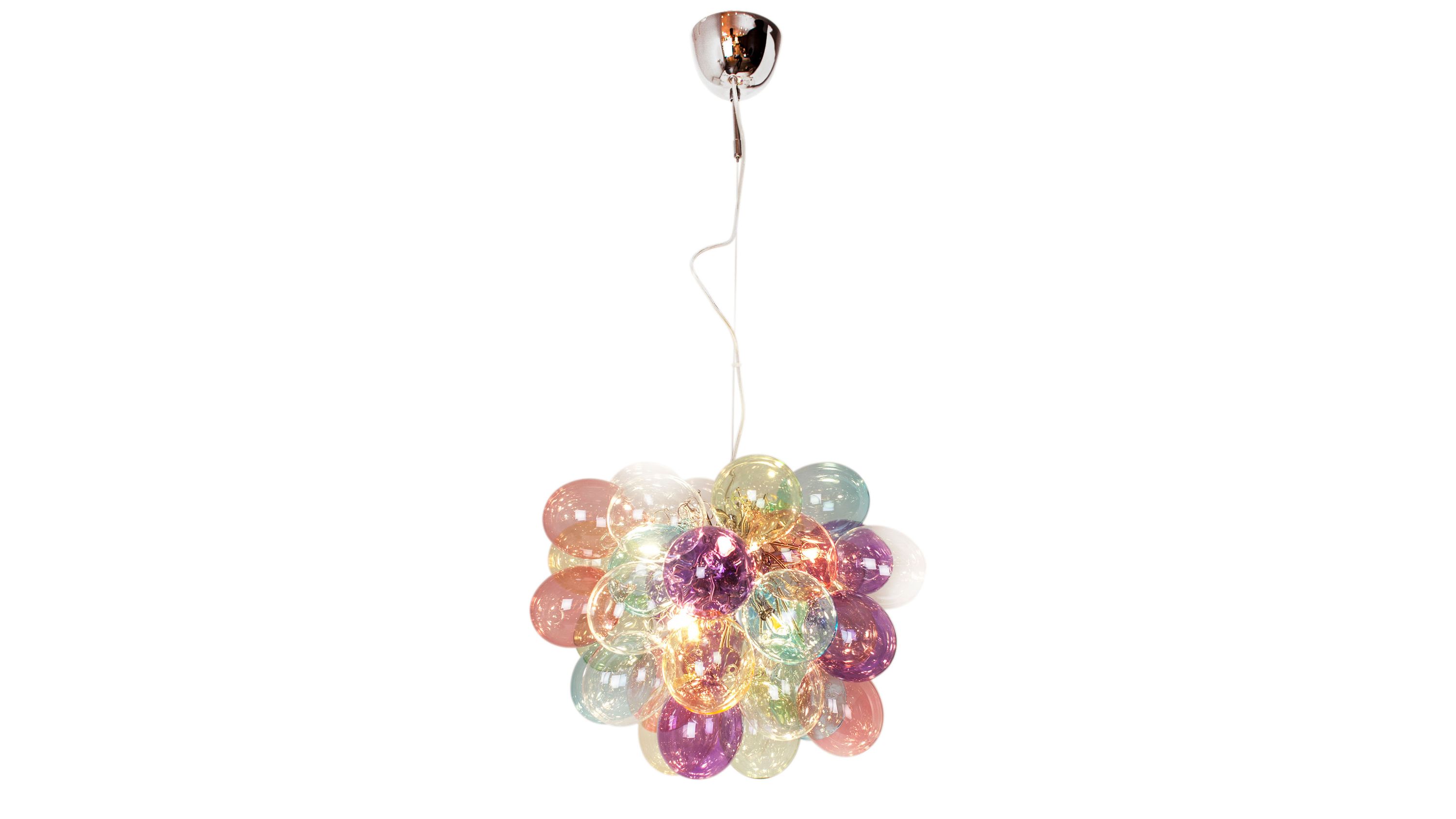 BY RYDÉNS Leuchten Serie Gross Multi - Hängeleuchte mehrfarbiges Glas - Durchmesser ca. 30 cm