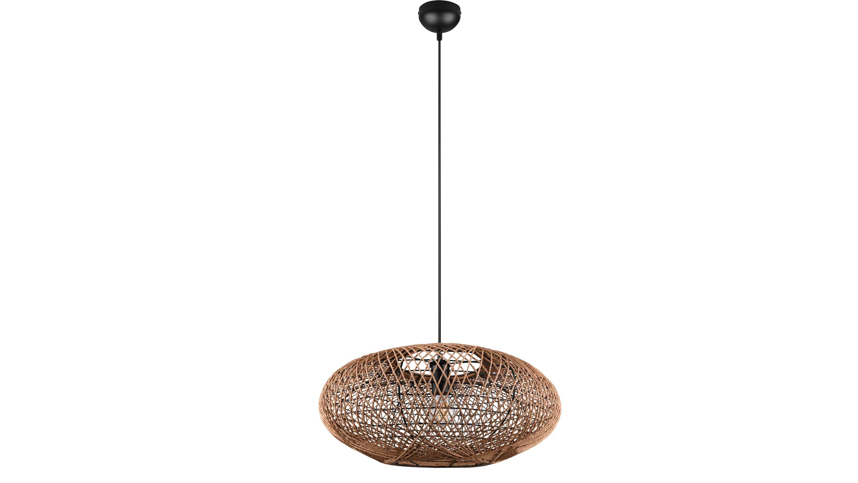 TRIO Leuchten Serie Hedda - Hängelampe Sisal - Durchmesser ca. 52 cm