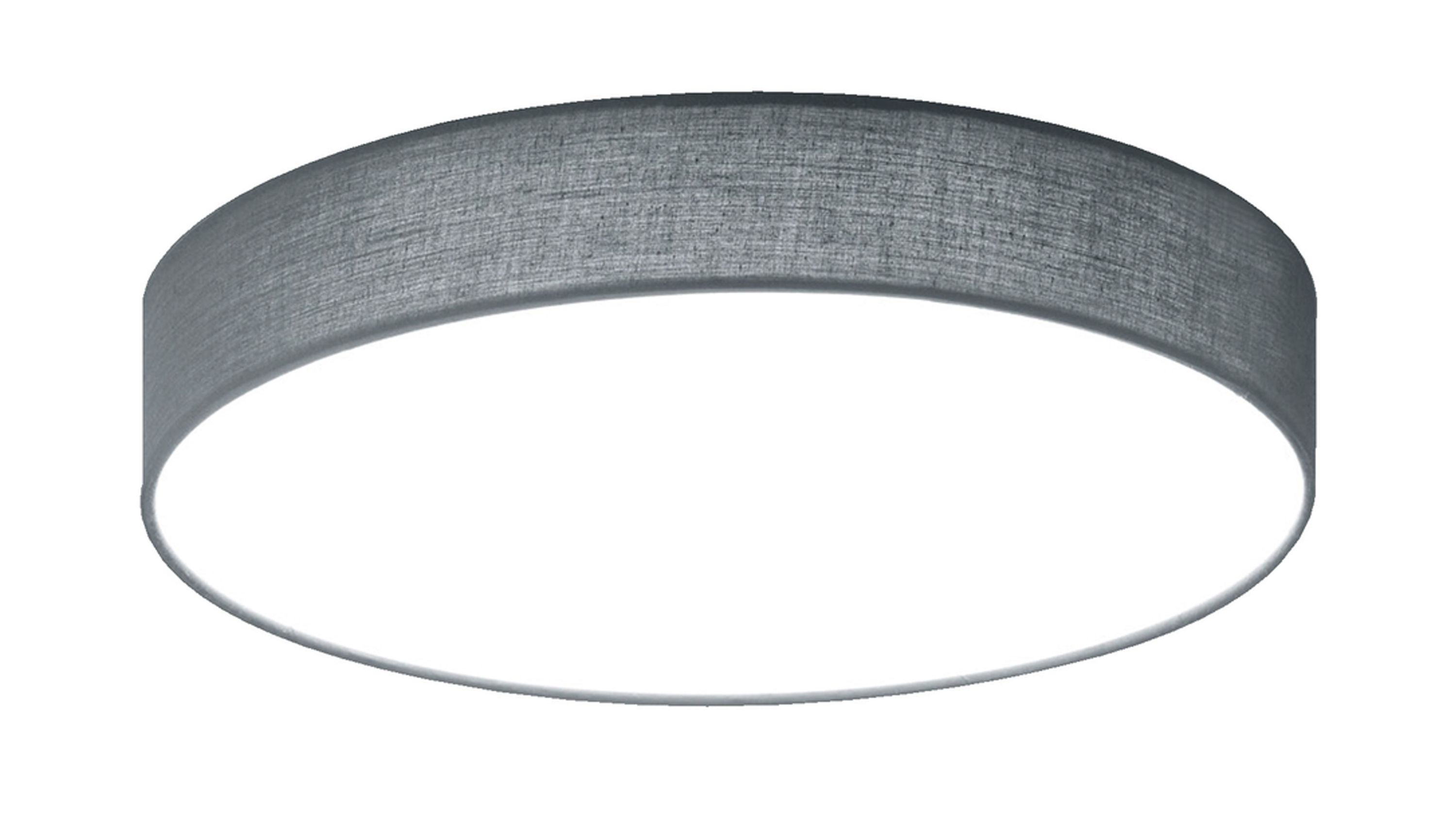 TRIO LED-Deckenleuchte Lugano grauer Lampenschirm  Durchmesser ca. 40 cm