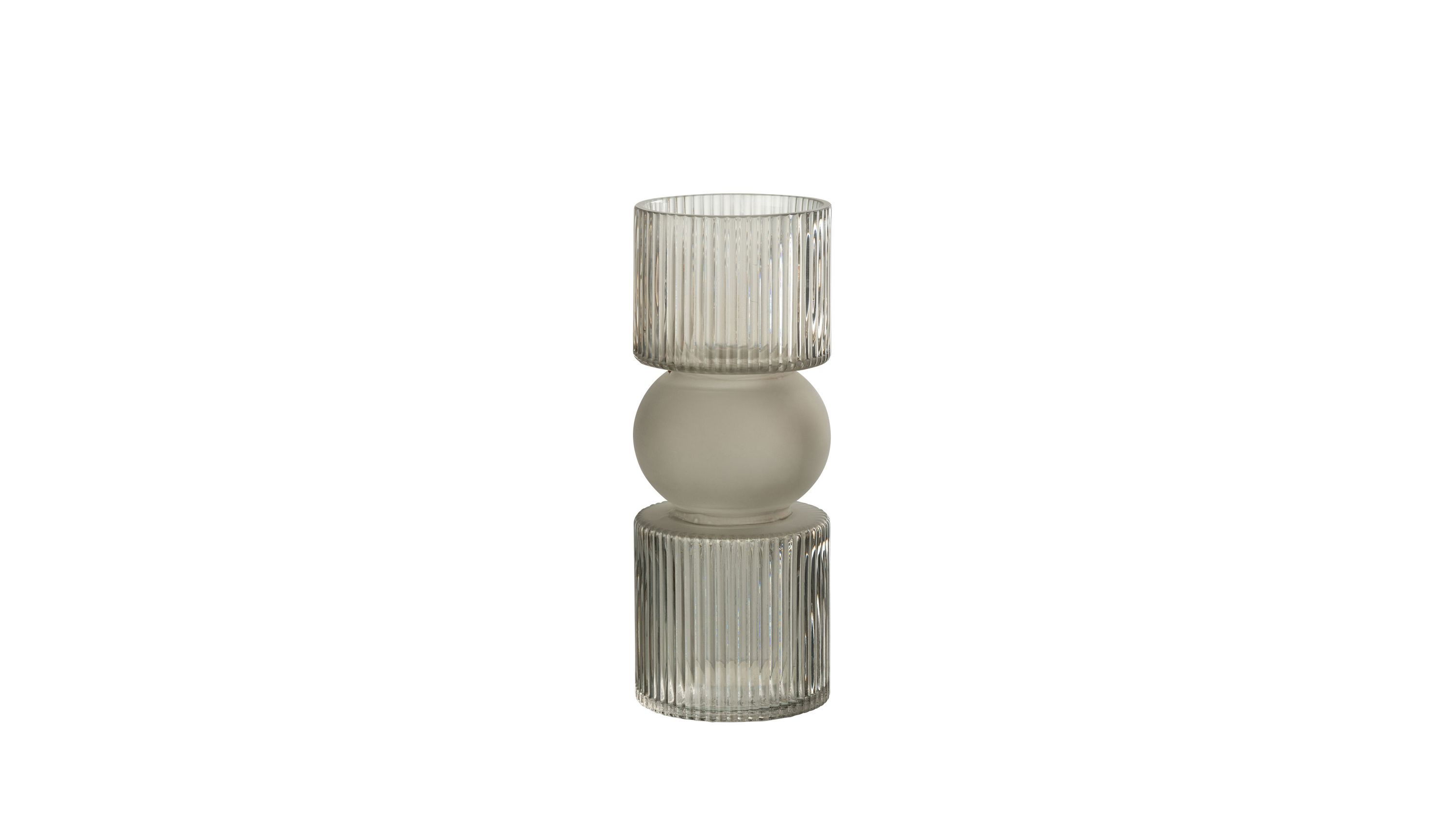 Glasgefäß Bonbon graues Glas - Höhe ca. 25 cm
