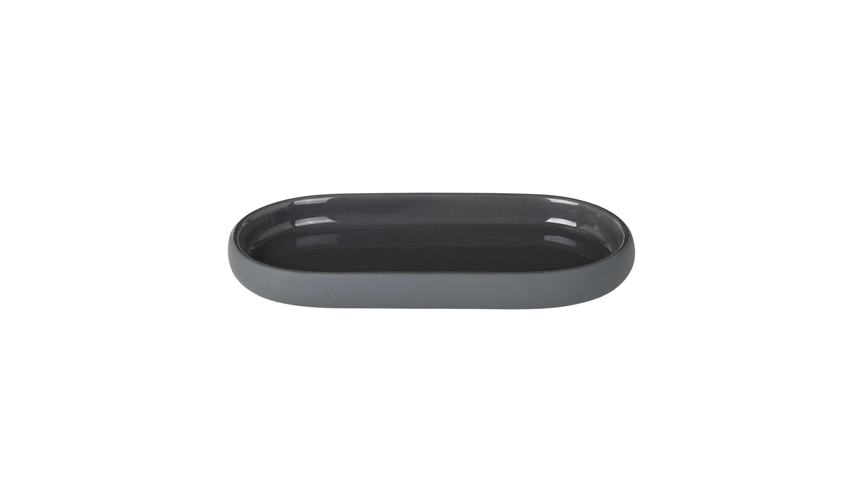 blomus Ablageschale Sono magnetfarbene Keramik  Länge ca. 19 cm