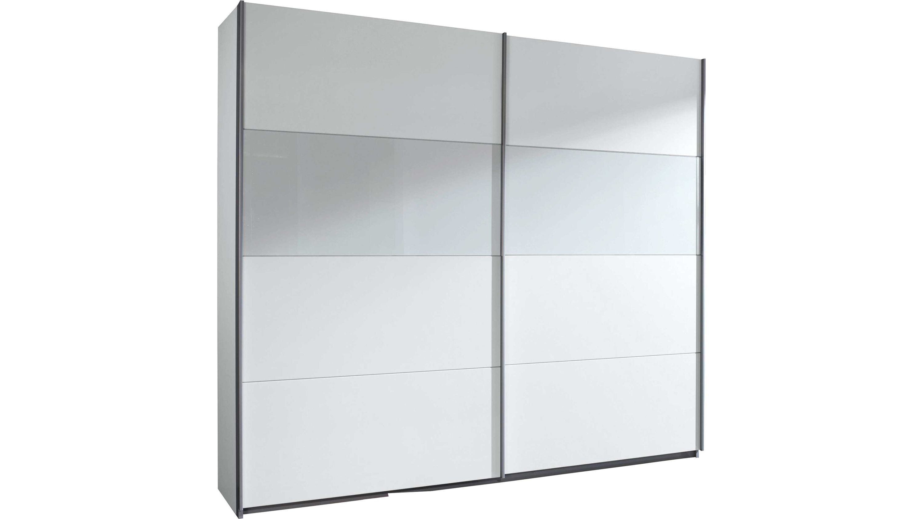 rauch ORANGE Schwebetürenschrank Quadra - Kleiderschrank Alpinweiß - zwei Türen, Breite ca. 271 cm