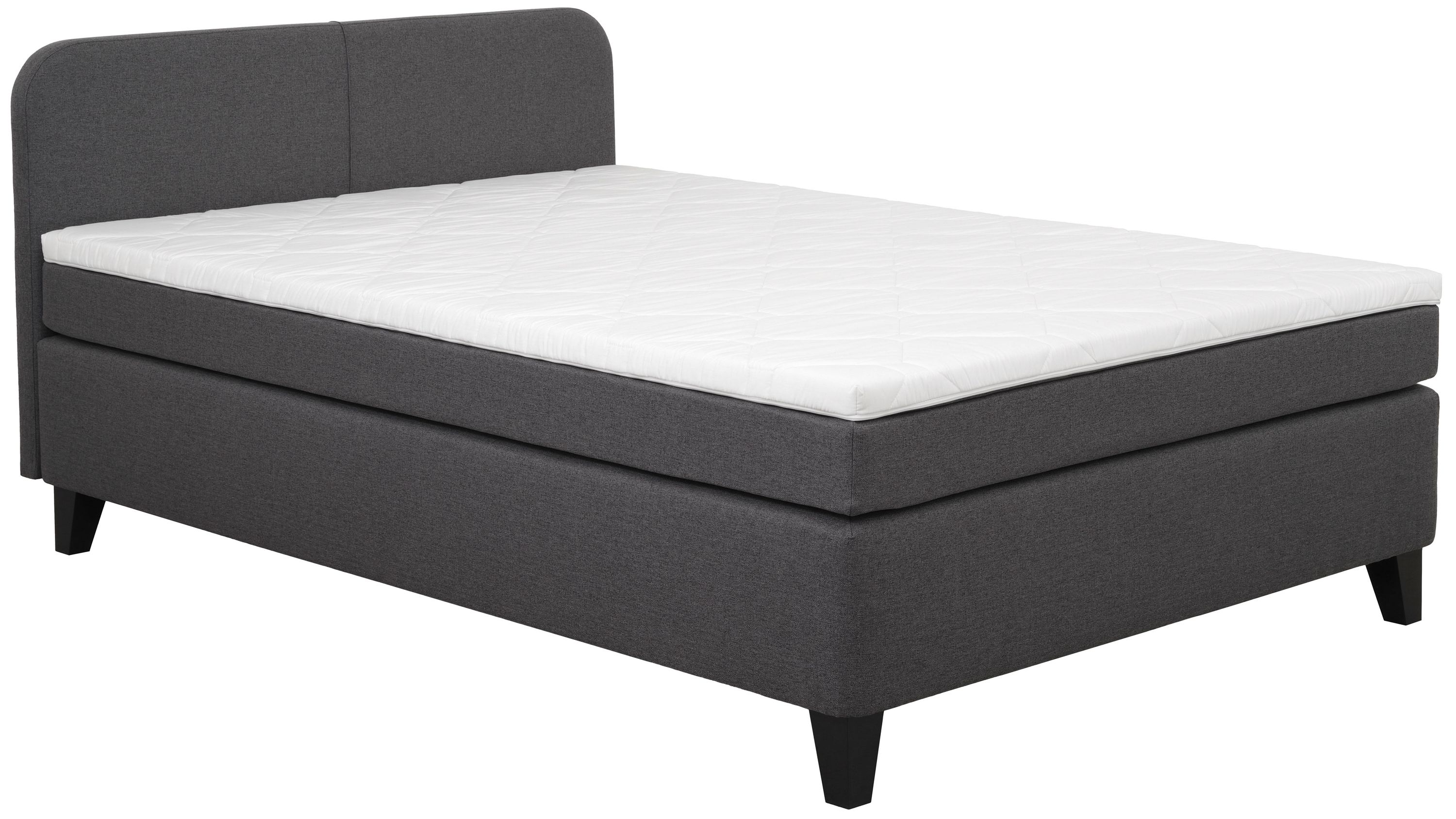 Boxspringbett Joilet anthrazitfarbener Bezug 50512-700  Liegefläche ca. 140 x 200 cm