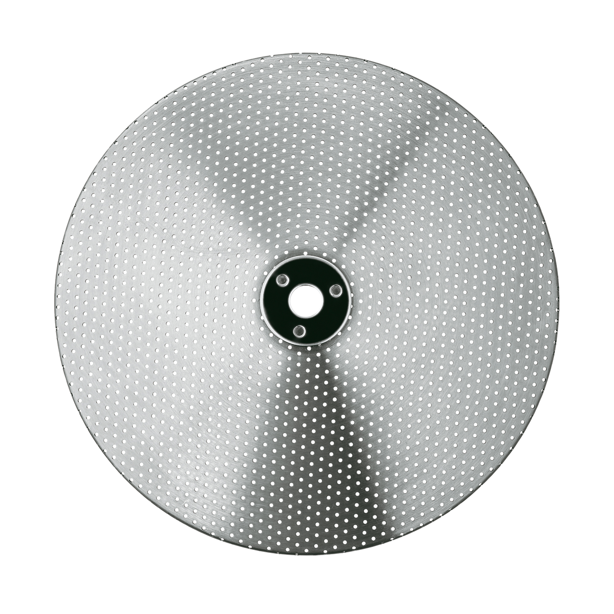 Siebeinlage,Silber Runde Siebeinlage, Silber, mit perforierter Oberfläche  hochglänzend-mattes Finish  Draufsicht