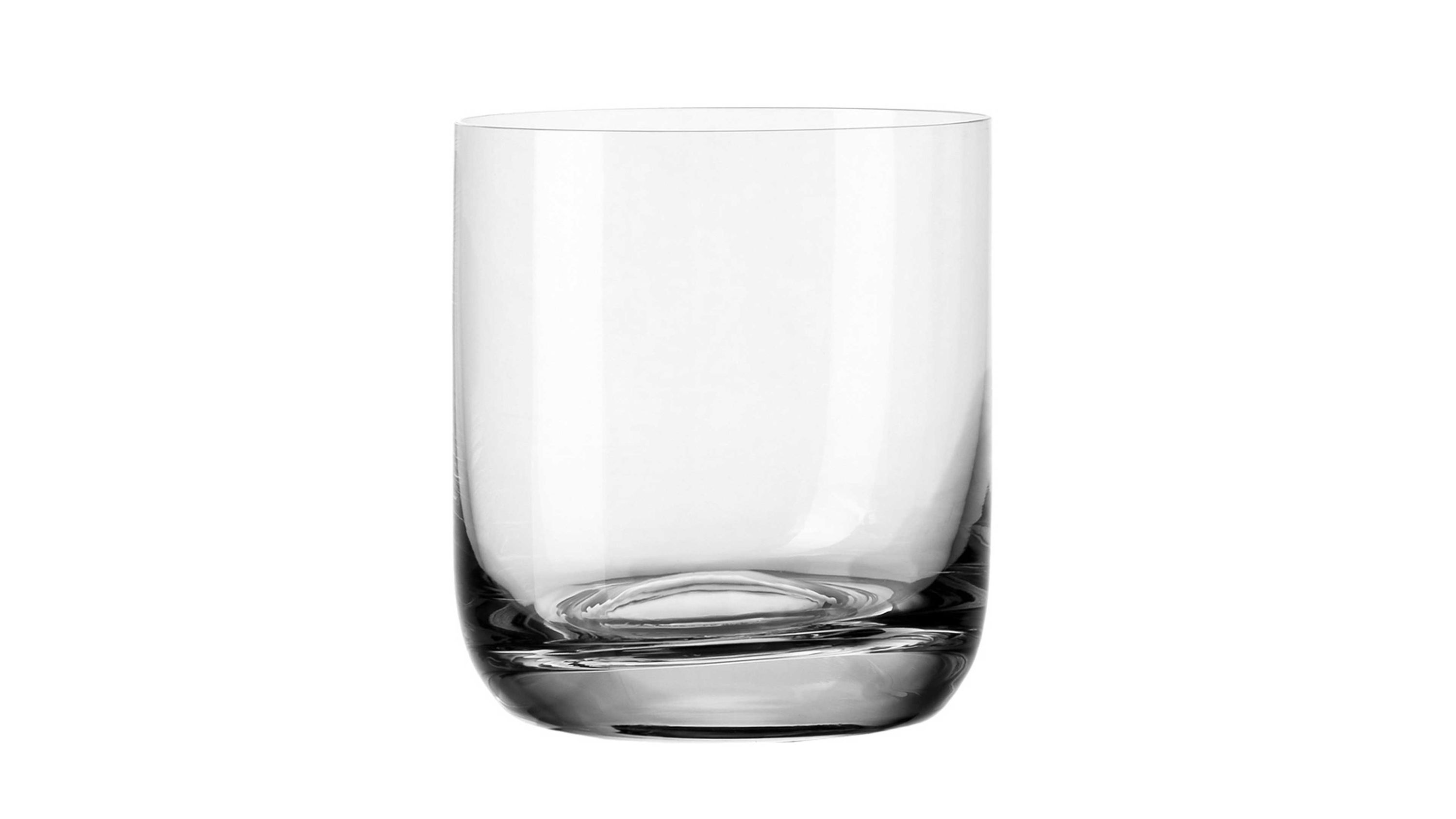 Rundes Whiskeyglas mit dickem Boden Klares rundes Whiskeyglas mit dickem Boden und glatten Wänden