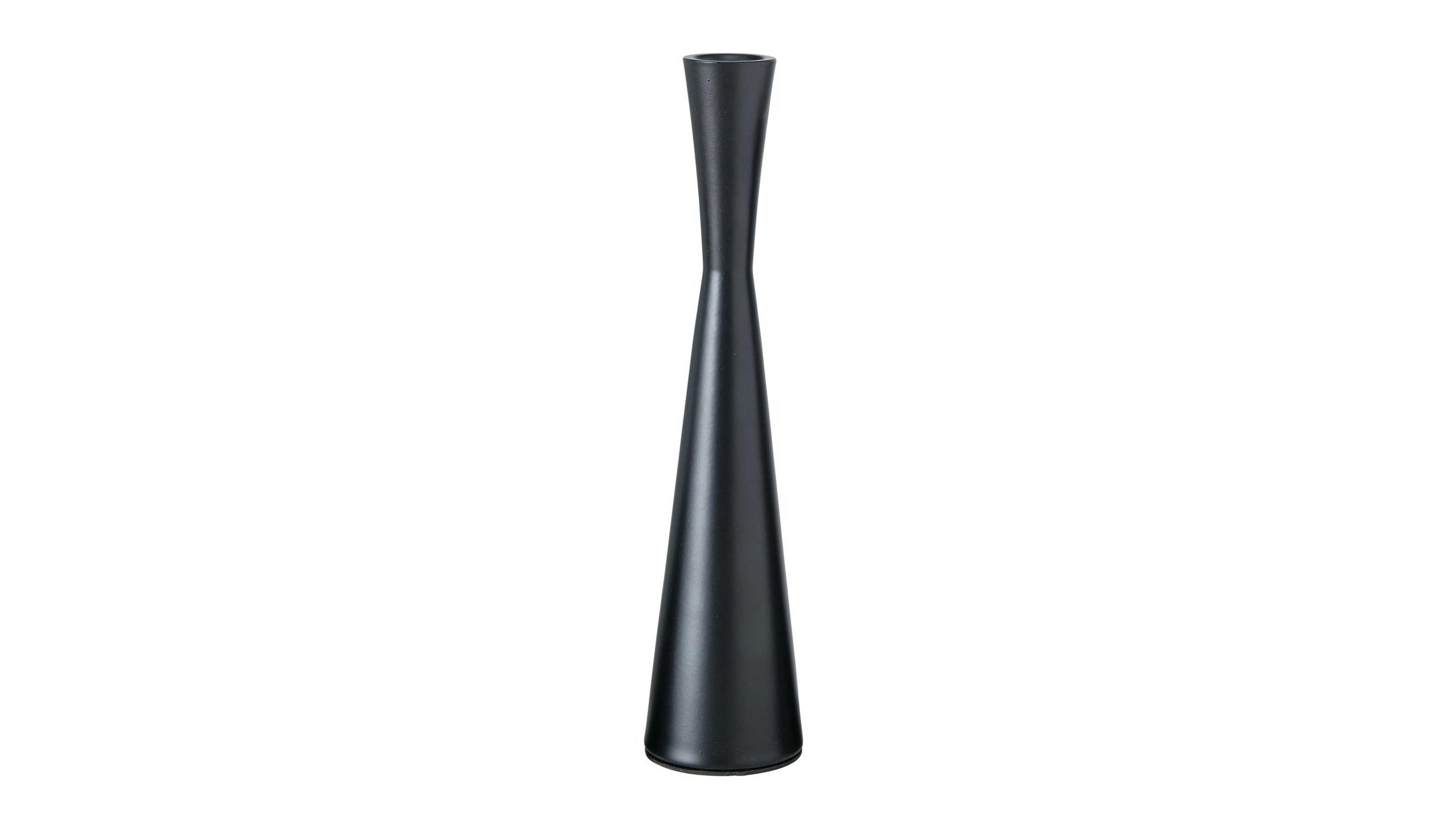 Kerzenständer Cone schwarzes Aluminium - Höhe ca. 26 cm