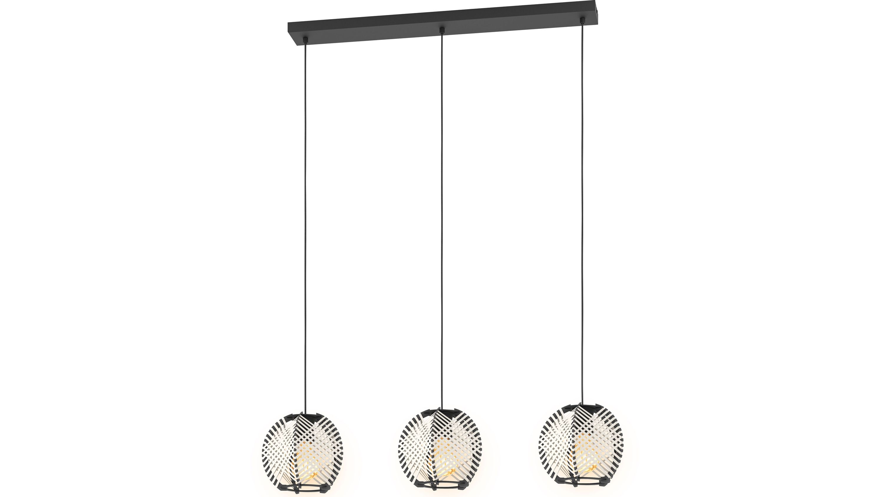 EGLO Hängeleuchte Waverton Weiß & Schwarz - Länge ca. 92 cm