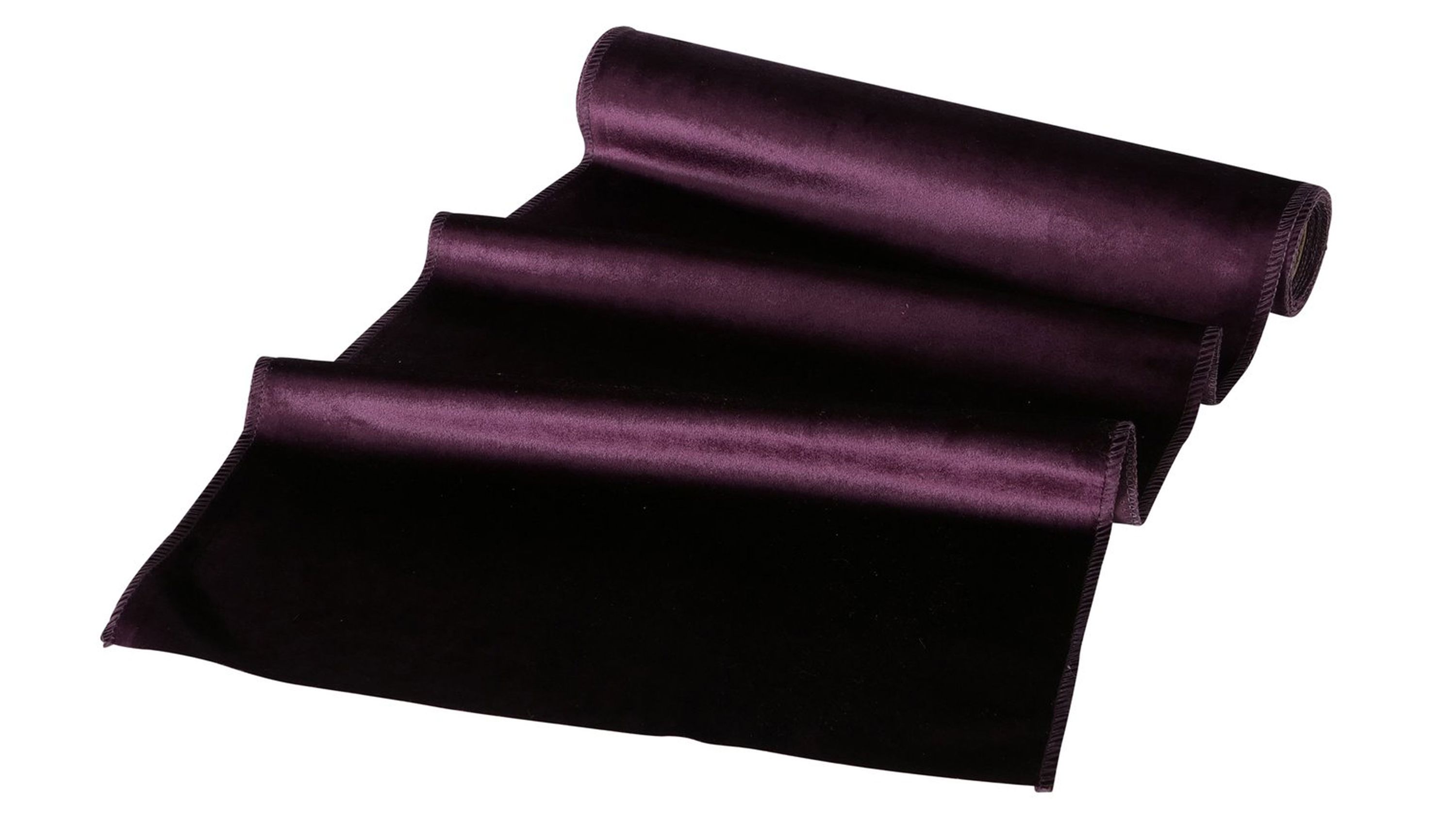 Dekostoff Velvet dunklrote Kunstfaser - Länge ca. 200 cm