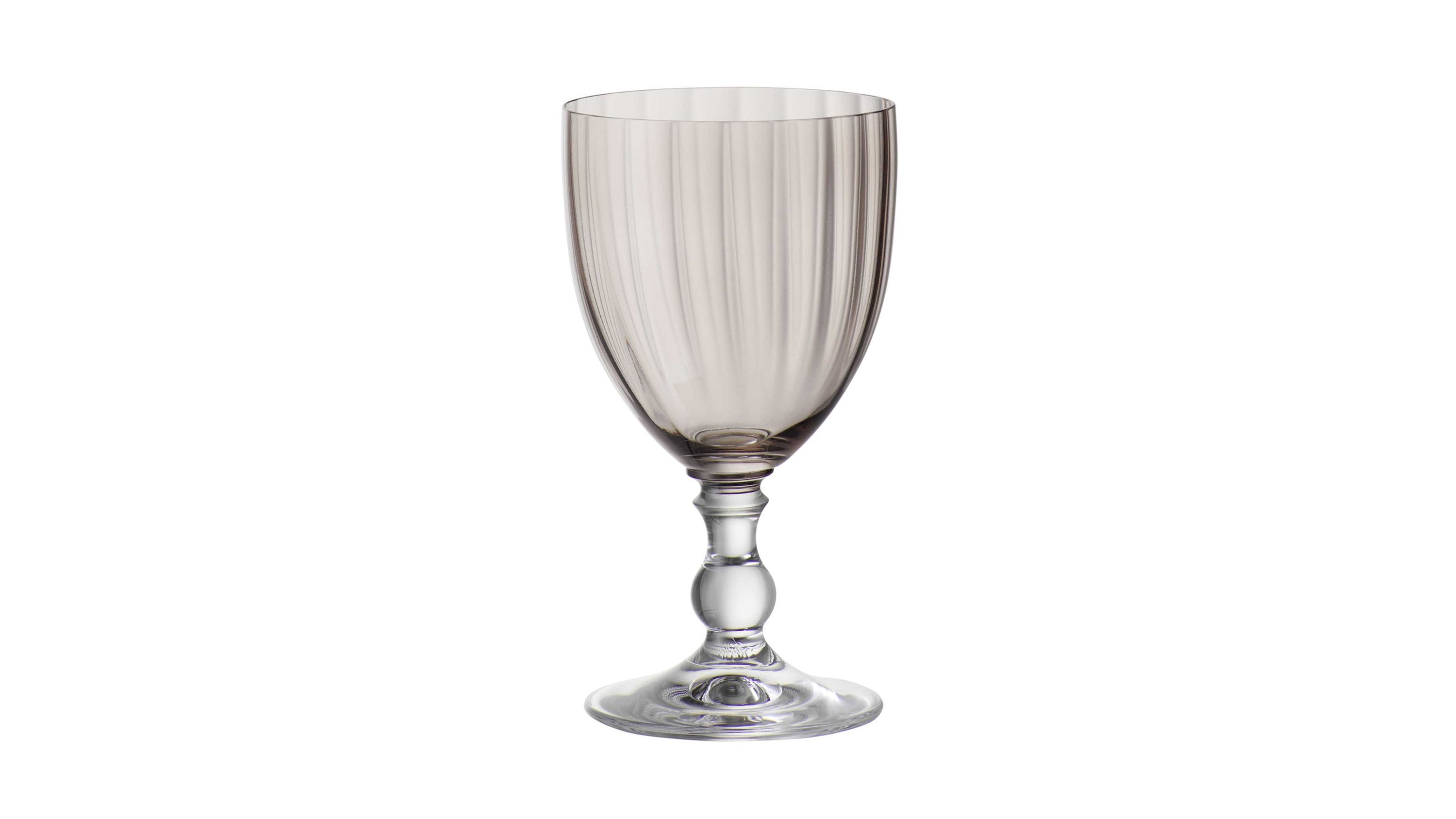 BOHEMIA Cristal Weißweinglas Georgia rauchbraunes Kristallglas - ca. 240 ml
