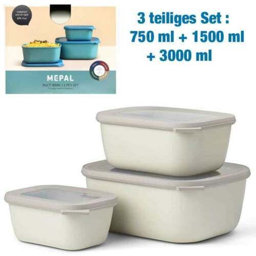 750-ml-Dose vorne links  1500-ml-Dose mittig  3000-ml-Dose hinten rechts  alle rechteckig  hoch  Nordic White