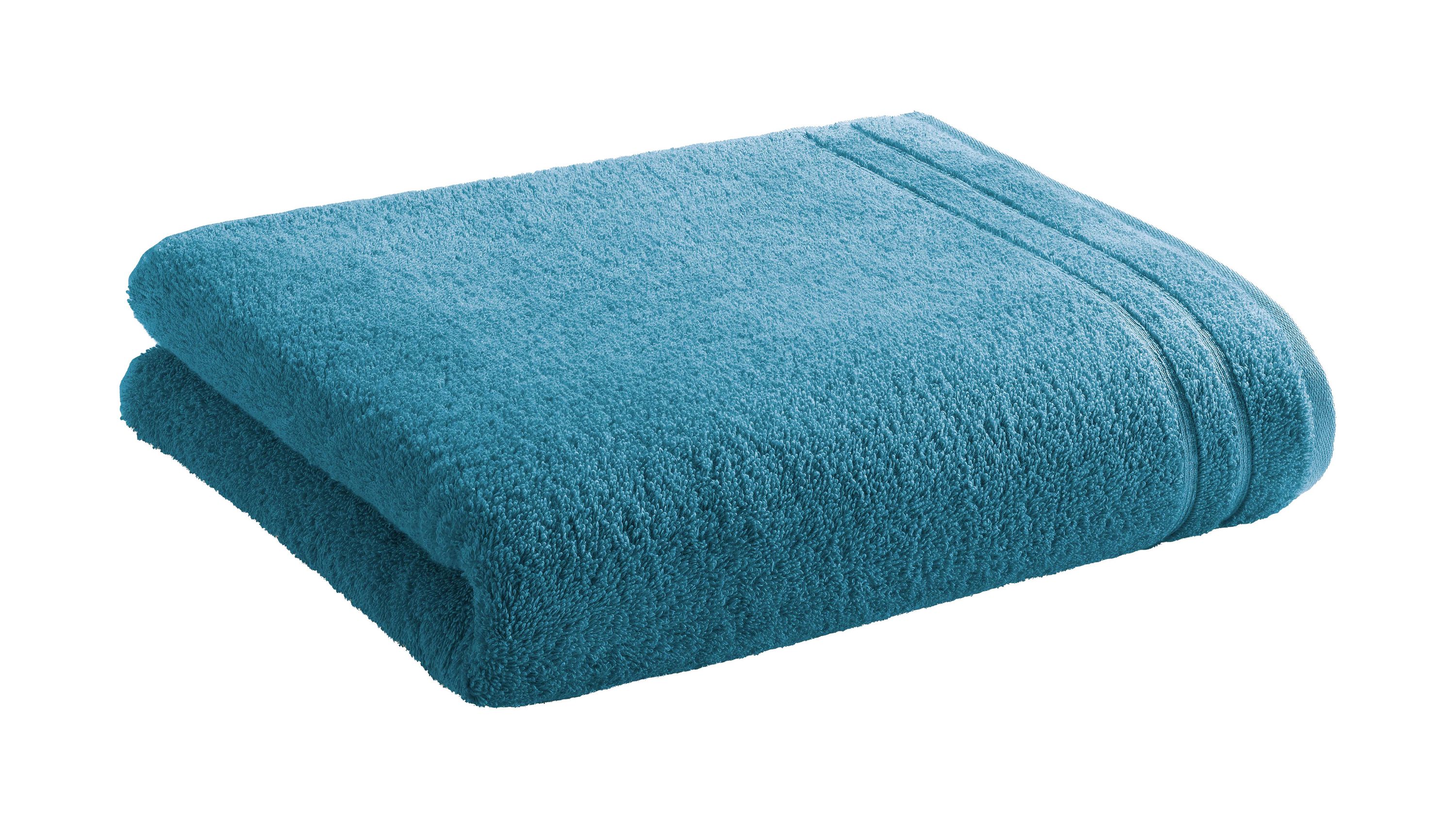 VOSSEN® Four Seasons - Handtuch lagunenfarbene Baumwolle ca. 50 x 100 cm