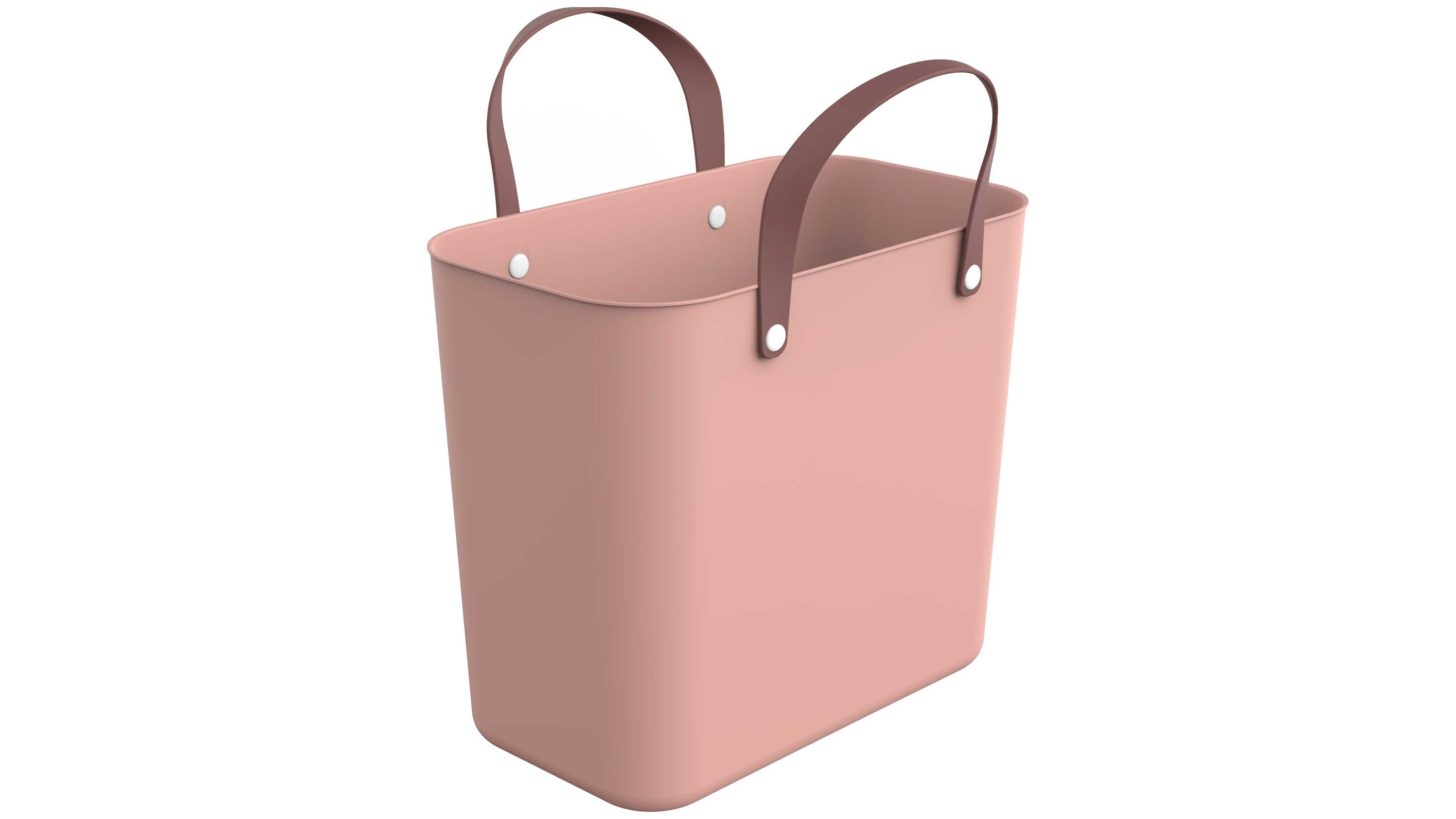rotho modulares Recycling Müllsystem Albula - Multibag Style Linnea Pink - ca. 25 Liter