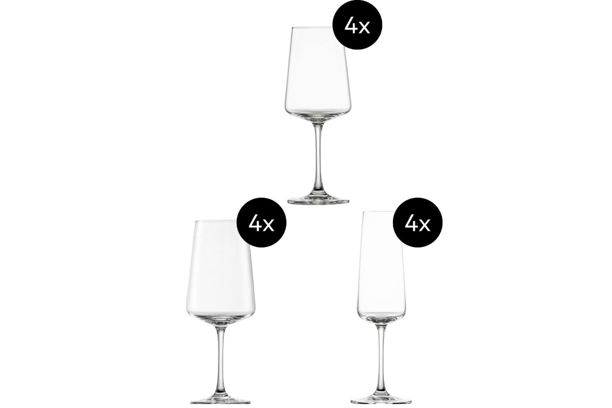 Zwiesel Kristallglas AG Glas-Set MioVino Kristall 12-teilig spülmaschinenfest