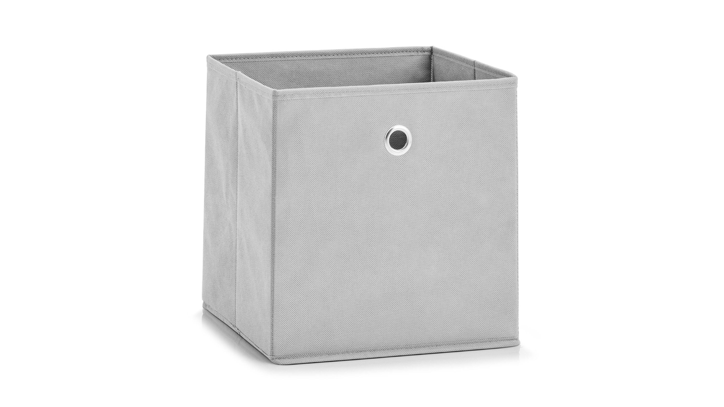 Faltbox Lisa hellgraues Vlies  ca. 28 x 28 cm