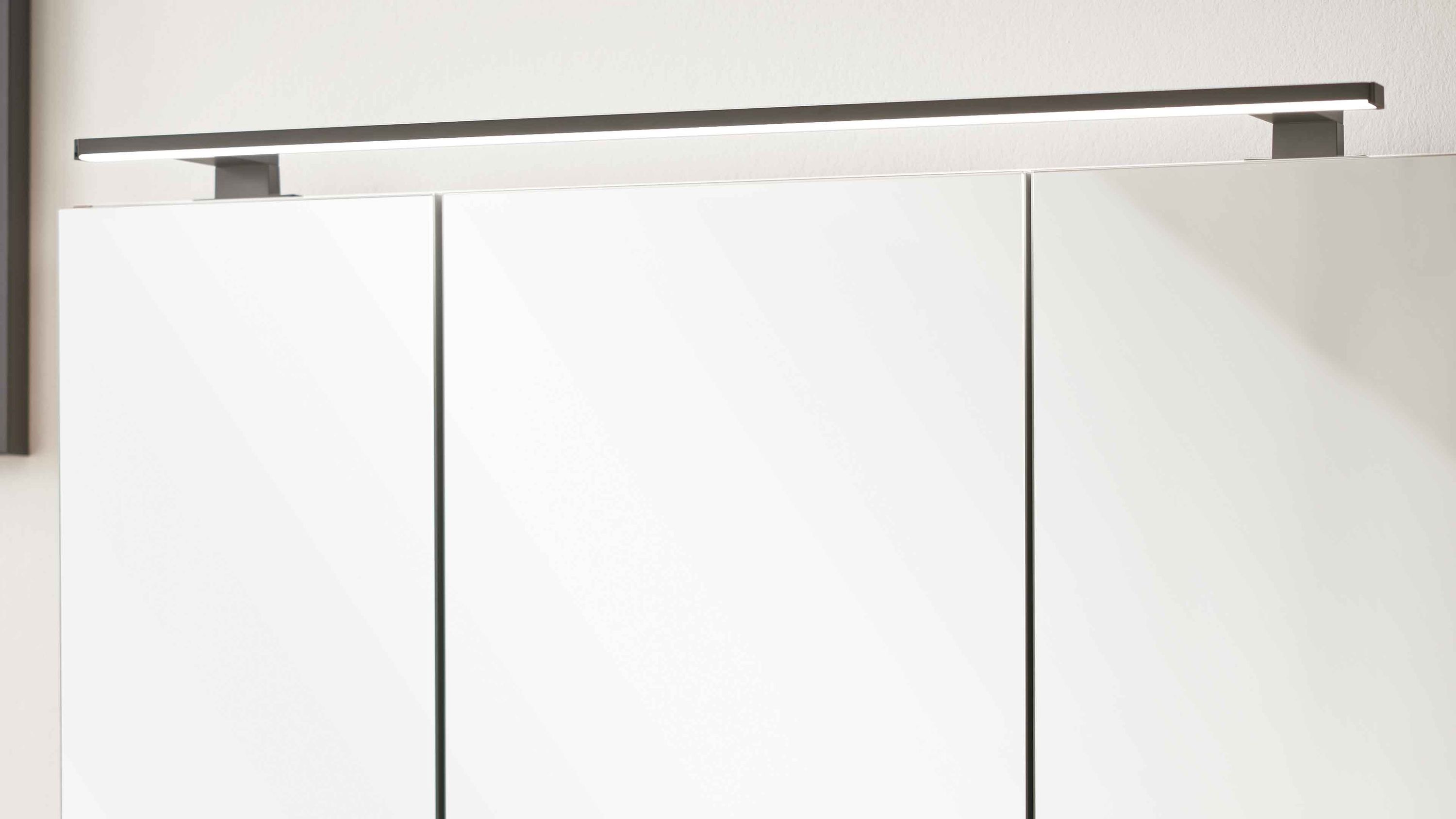Interliving Bad Serie 7751 - Aufsatzlampe Mattschwarz - Länge ca. 90 cm