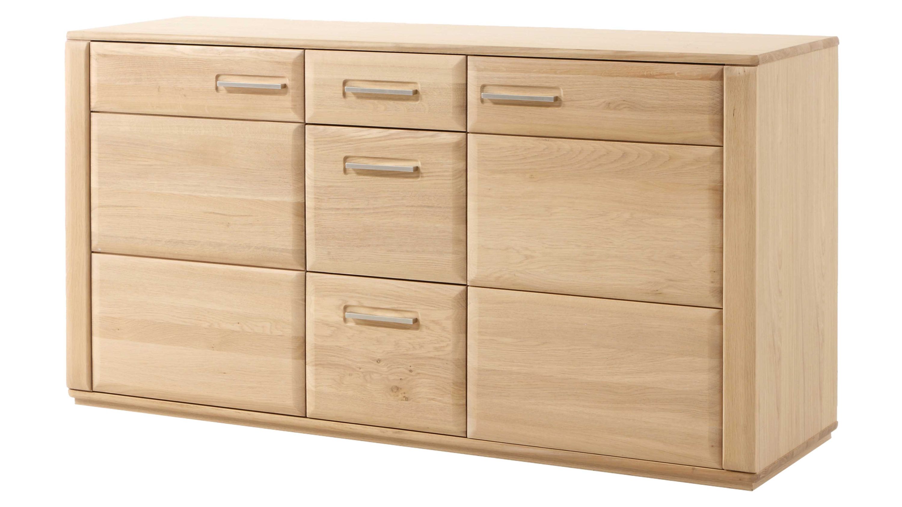 Sideboard mit zwei Türen und drei Schubladen in heller Holzoptik