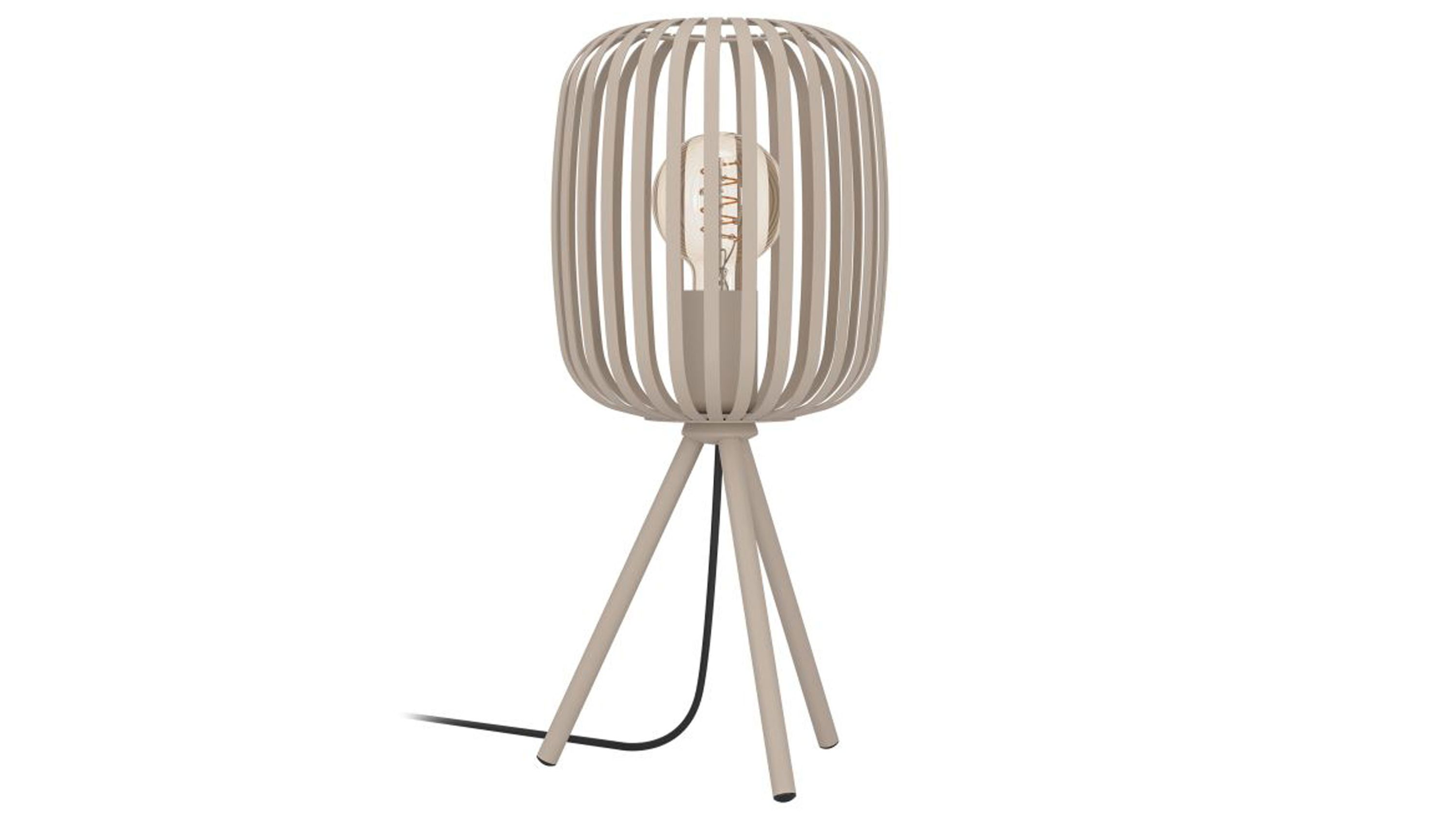 EGLO Tischleuchte Romazzina sandfarbener Stahl - Höhe ca. 44 cm