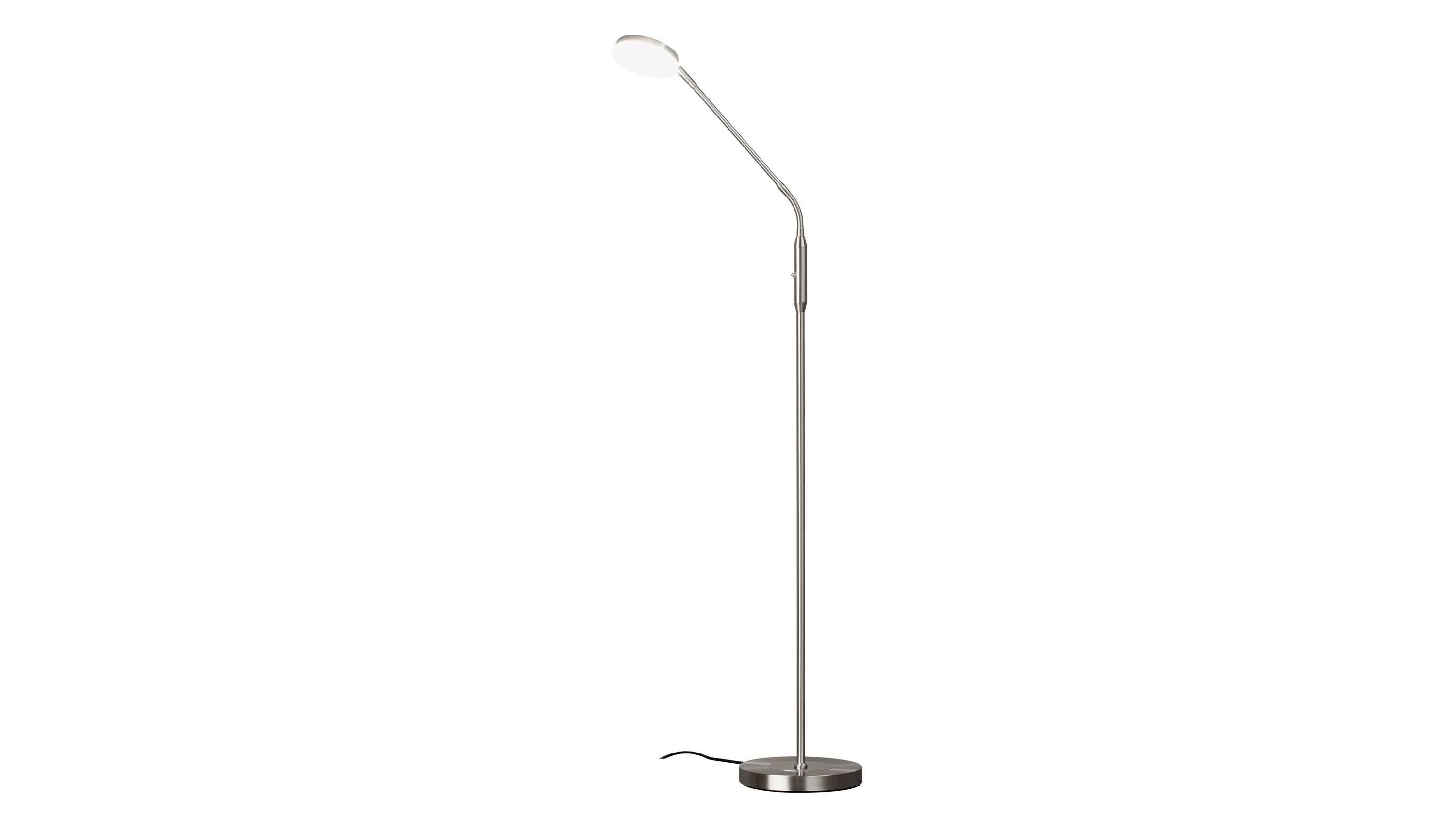 FH Stehlampe Sorento nickelfarbenes Metall - Höhe ca. 138 cm