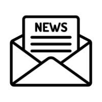 Icon mit Briefumschlag als Symbol für Möbel Bohn Newsletter-Anmeldung. Icon mit Briefumschlag als Symbol für Möbel Bohn Newsletter-Anmeldung.