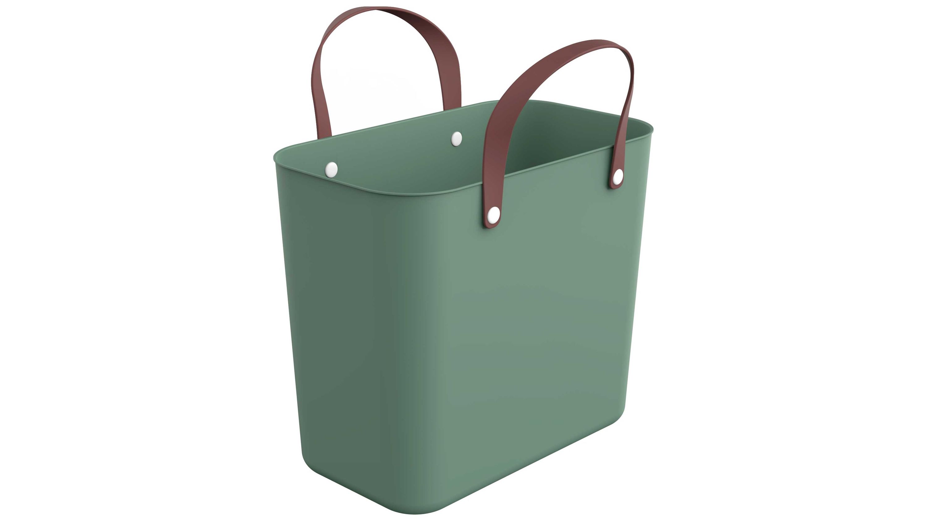 rotho modulares Recycling Müllsystem Albula - Multibag Style Mistelzweiggrün - ca. 25 Liter
