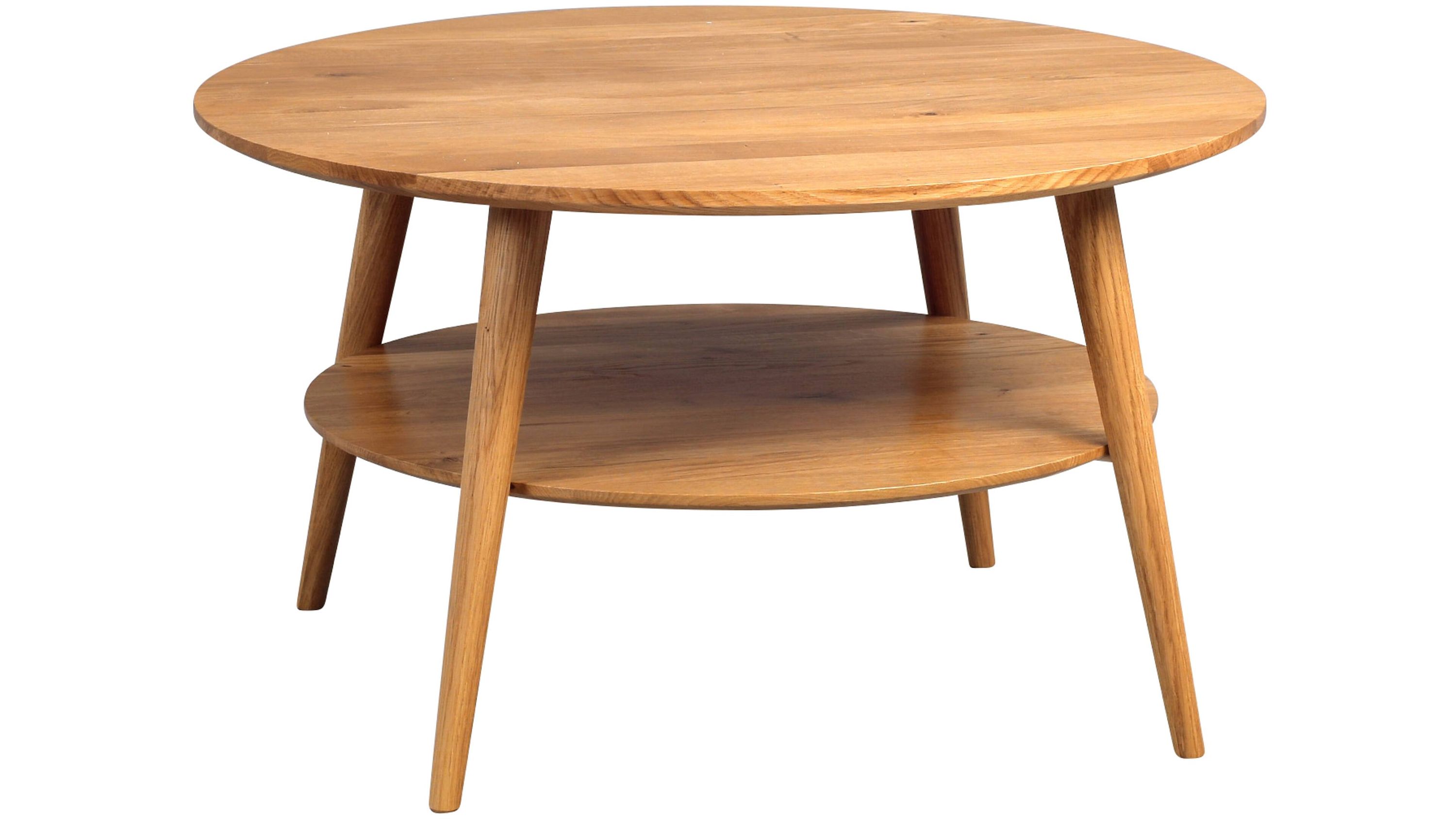 Massivholzmöbel bzw. Couchtisch geölte Wildeiche  Durchmesser ca. 80 cm