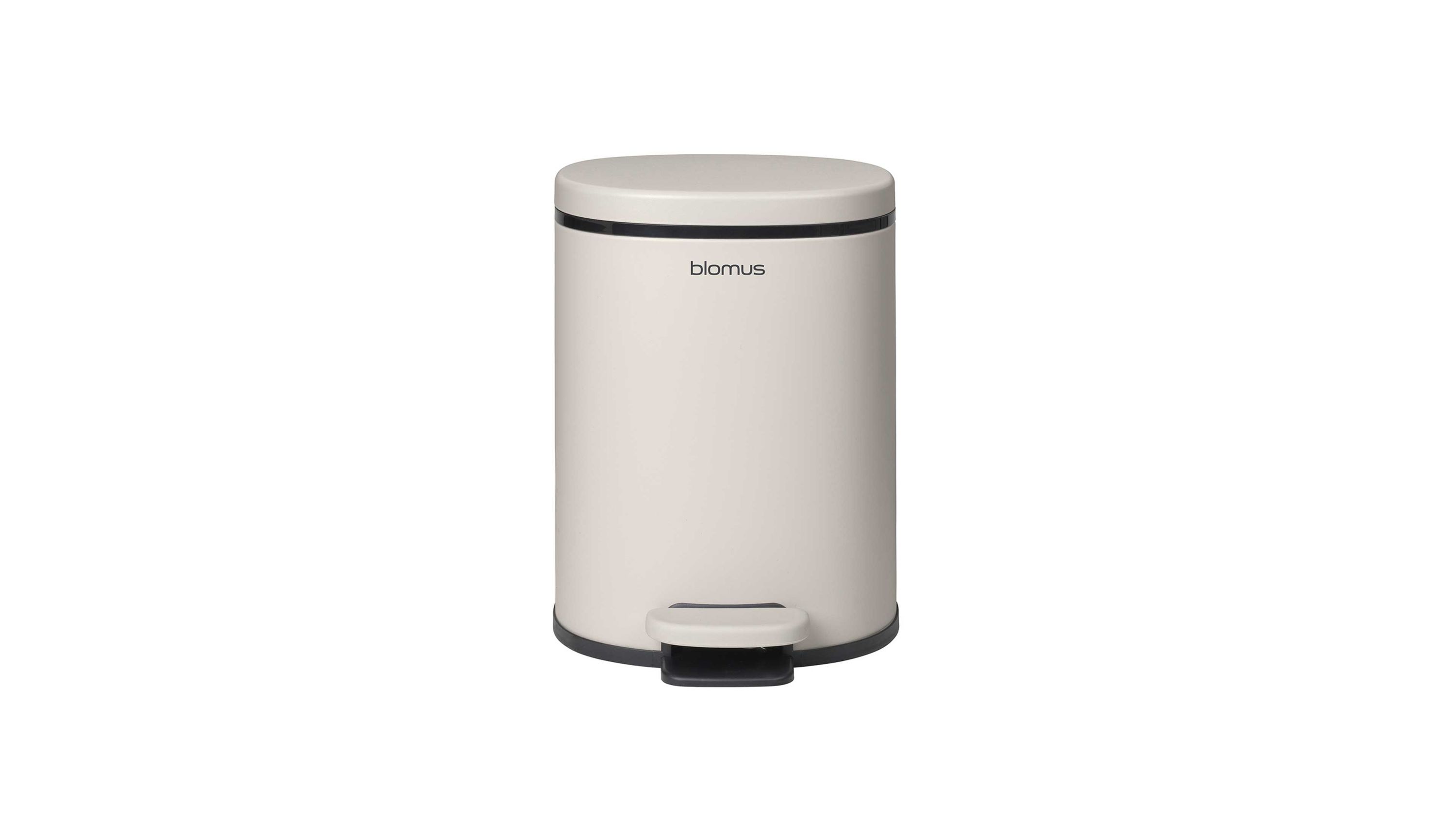 blomus Kosmetikeimer Para cremeweißer Stahl  ca. 5 Liter