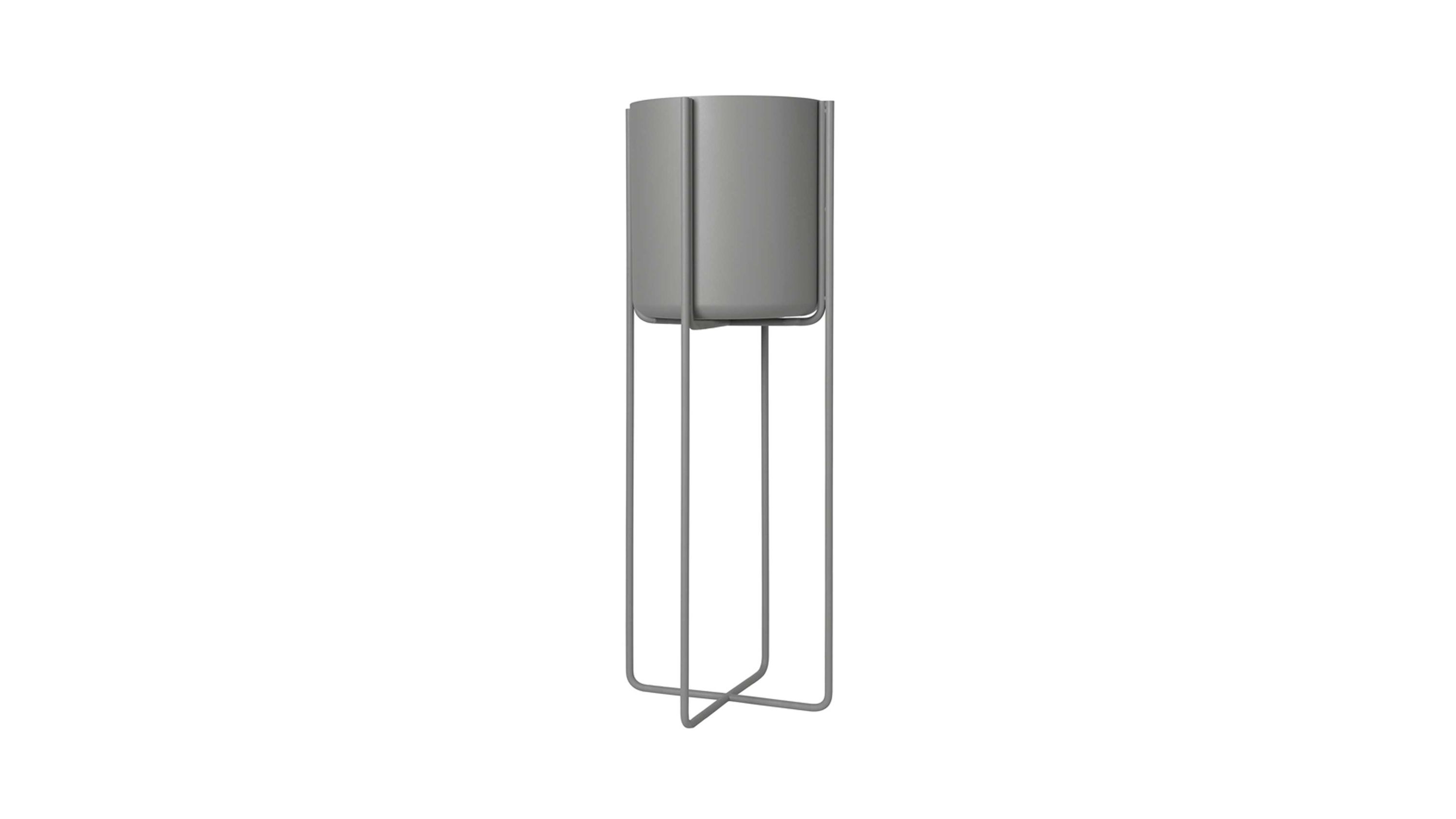 blomus Pflanzgefäß Kena stahlfarbener Stahl  Höhe ca. 81 cm