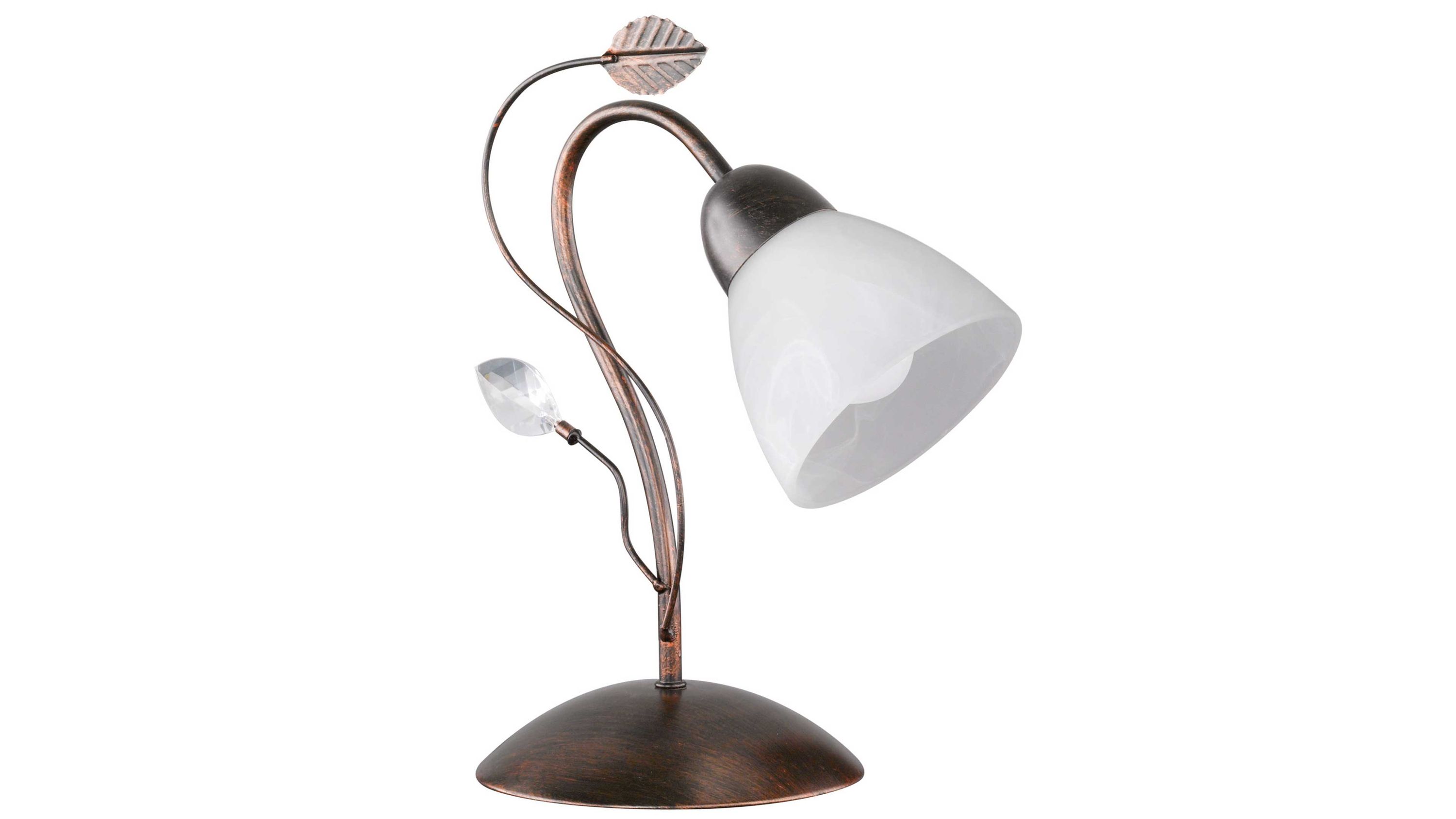 TRIO Lampenserie Traditio - Tischleuchte antik rostfarbenes Metall  Höhe ca. 32 cm