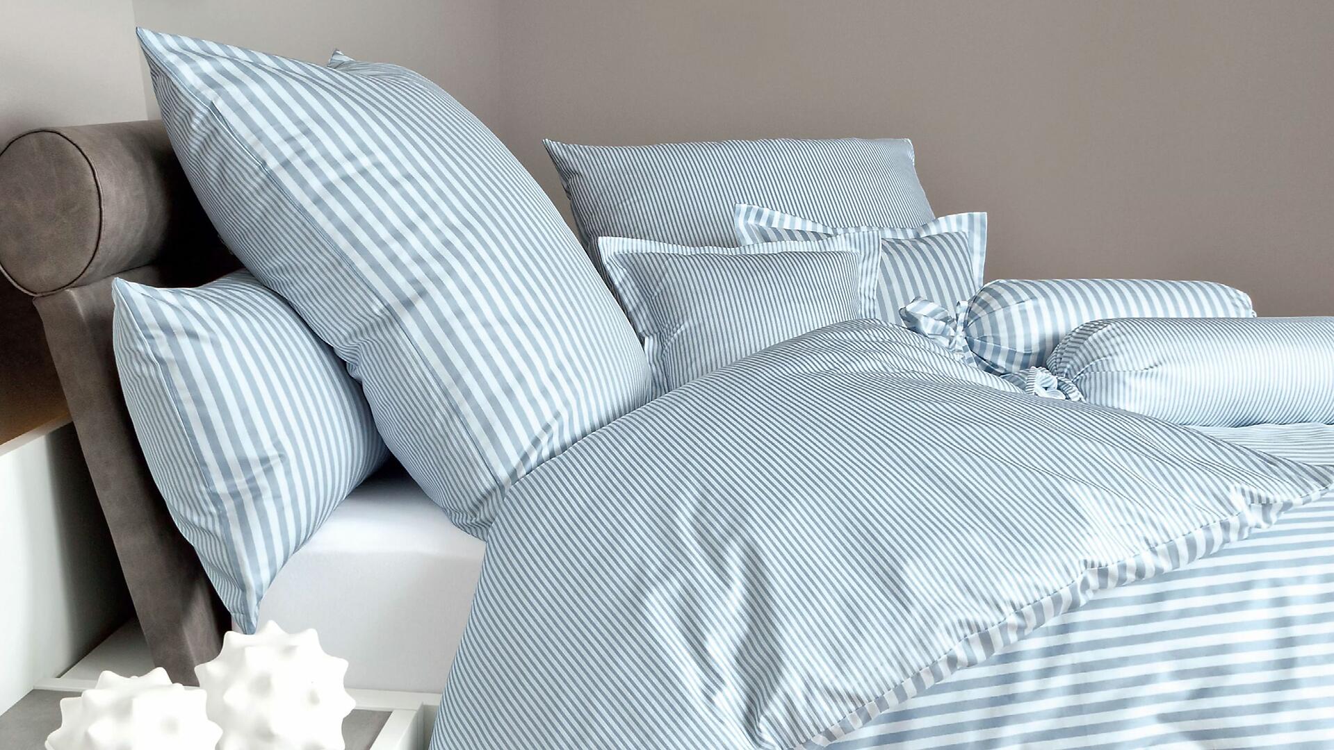Janine® Bettwäsche-Set Perlblau