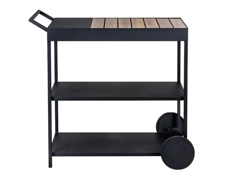 Servierwagen Miro FSC pulverbeschichtetem Metall positionierbar outdoorgeiggnet