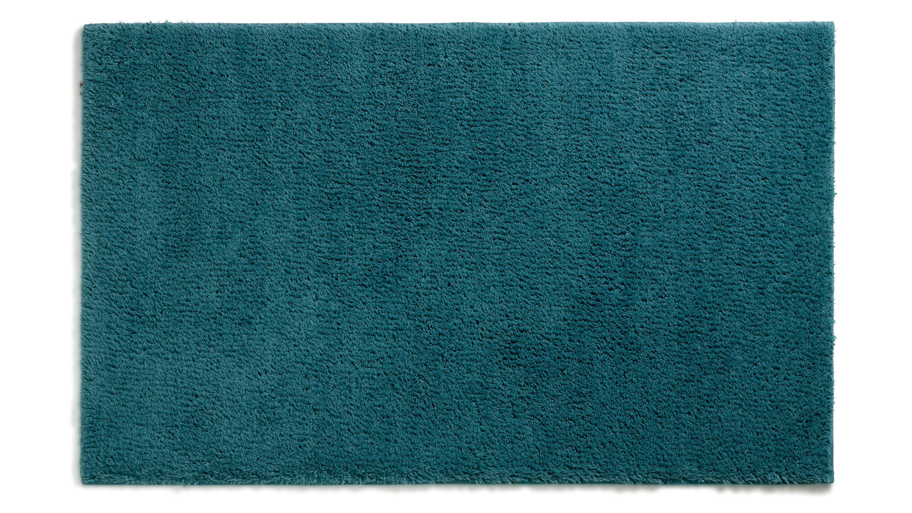 Badematte rechteckig in Petrol Rechteckige Badematte in einfarbigem Petrol mit weicher Oberfläche