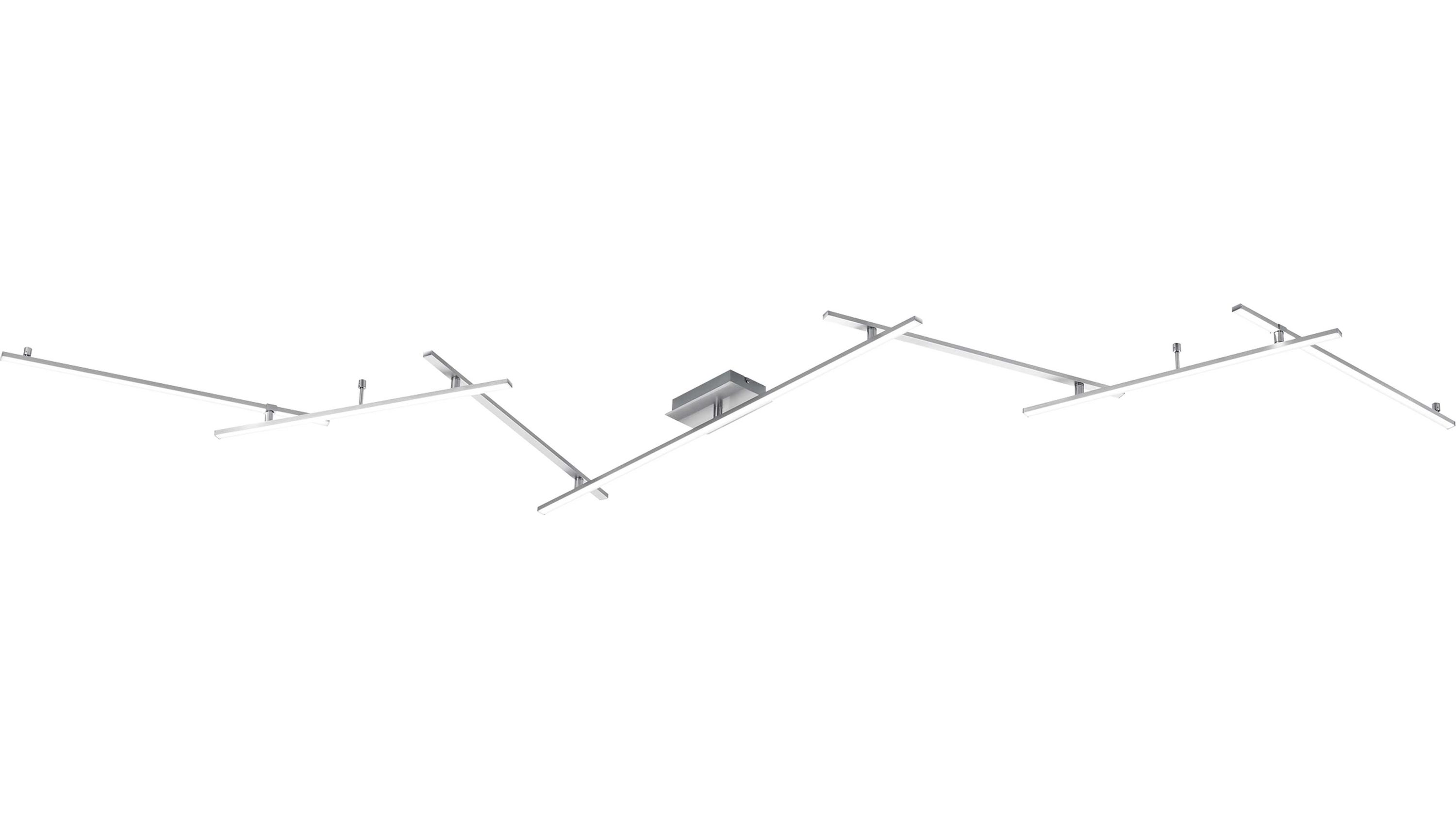 Trio LED-Deckenleuchte Indira Nickel matt  Länge ca. 210 - 345 cm