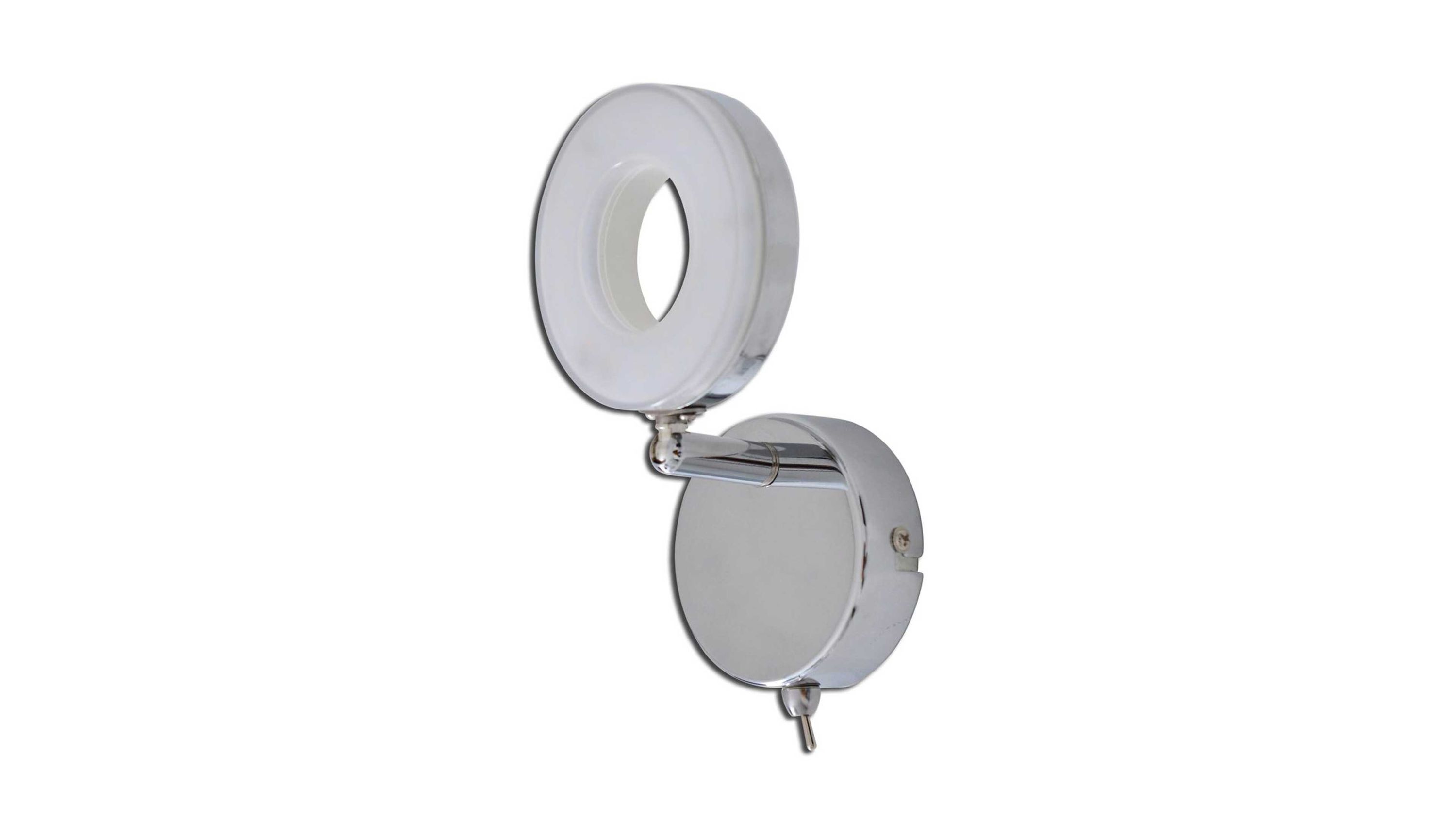 näve LED- Wand- und Deckenspot Donut Acrylglas & Chrom  Höhe ca. 15 cm