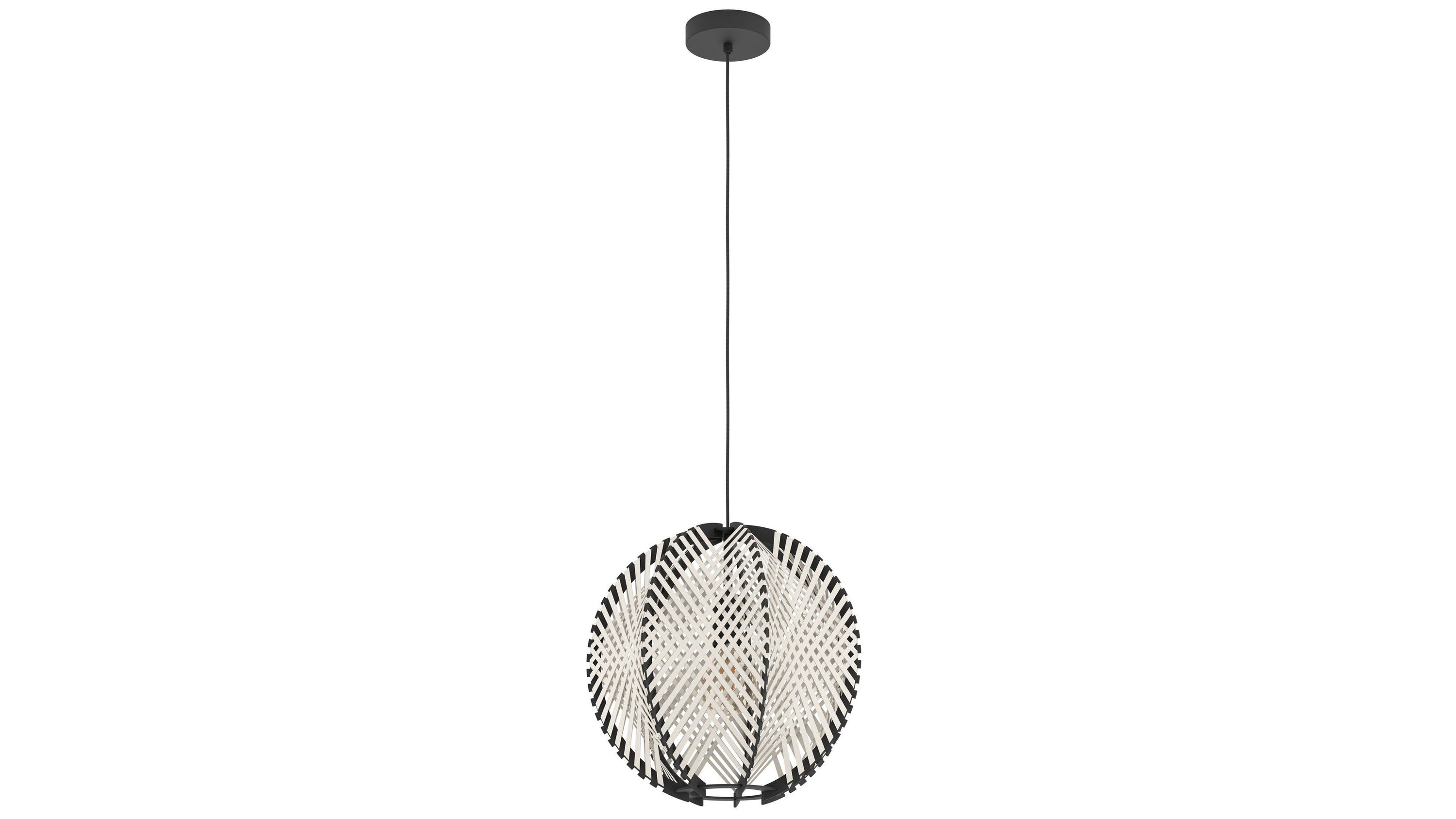 EGLO Hängeleuchte Waverton Weiß & Schwarz - Durchmesser ca. 40 cm